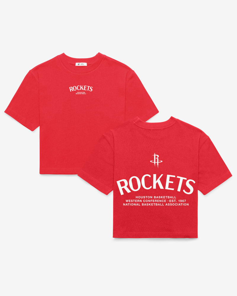 HOUSTON ROCKETS HADRIAN '47 FOUNDATION CROP TEE WOMENS