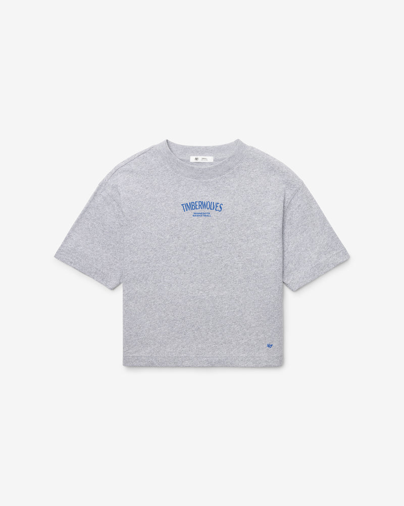 MINNESOTA TIMBERWOLVES HADRIAN '47 FOUNDATION CROP TEE WOMENS