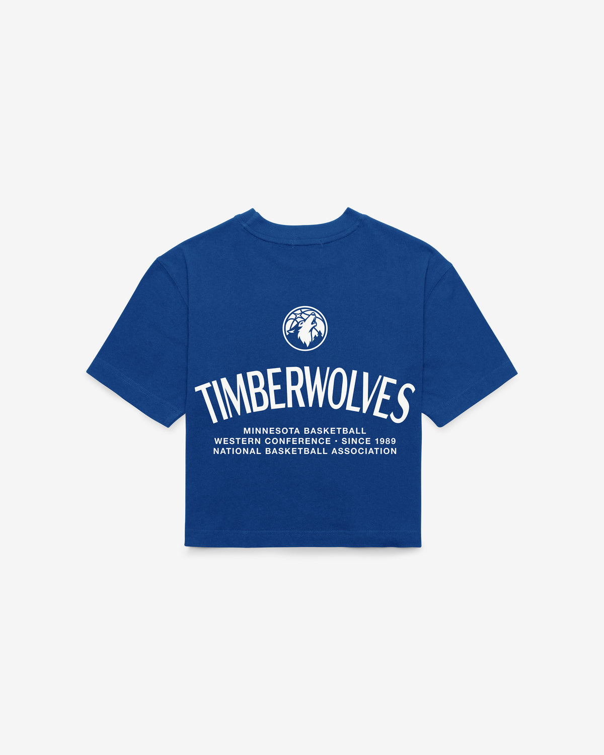 MINNESOTA TIMBERWOLVES HADRIAN '47 FOUNDATION CROP TEE WOMENS