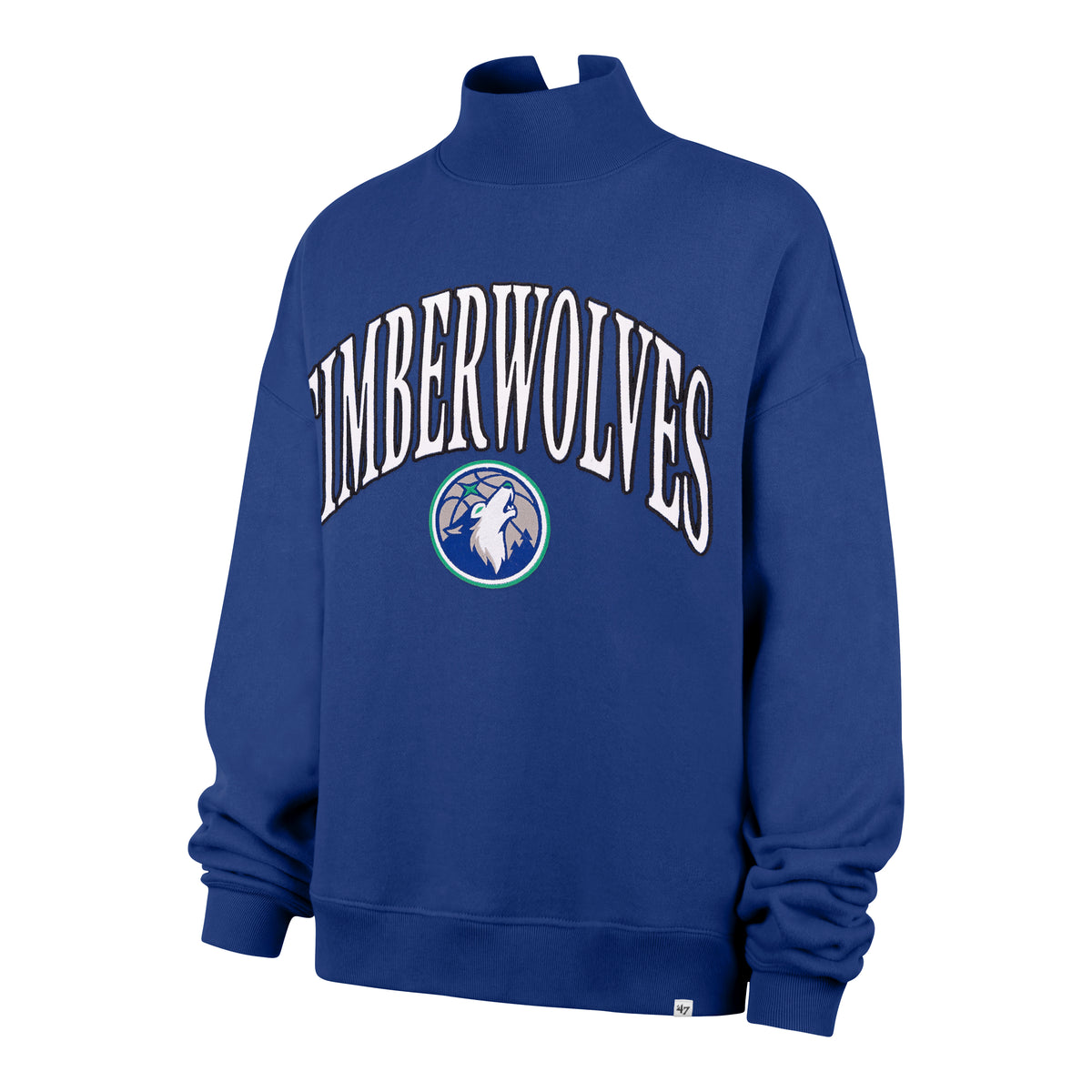MINNESOTA TIMBERWOLVES VANTAGE '47 WOMEN'S MOCK NECK PULLOVER