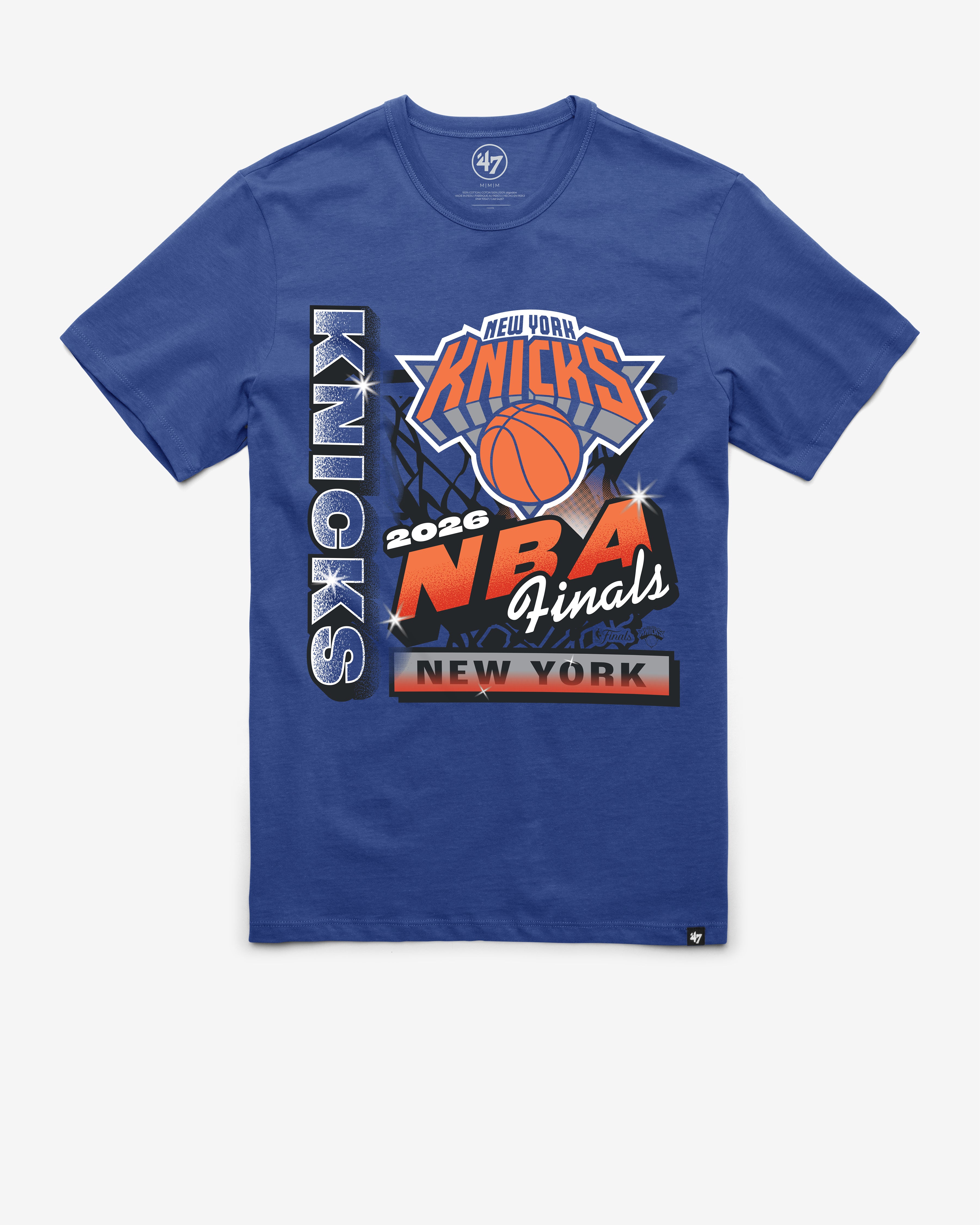 NEW YORK KNICKS NBA FINALS '47 FRANKLIN TEE - Blue