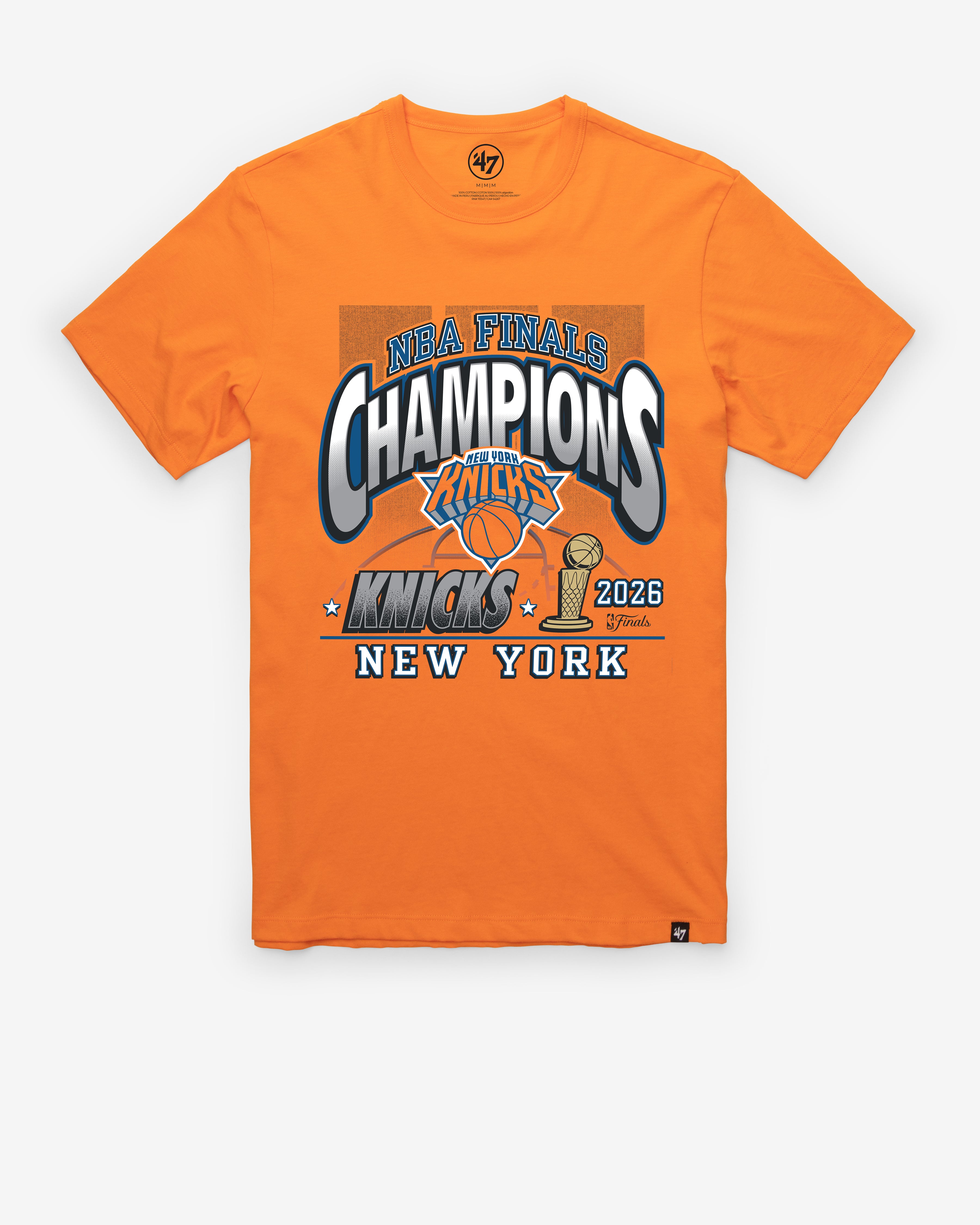 NEW YORK KNICKS 2026 NBA CHAMPIONS '47 FRANKLIN TEE - Signal orange