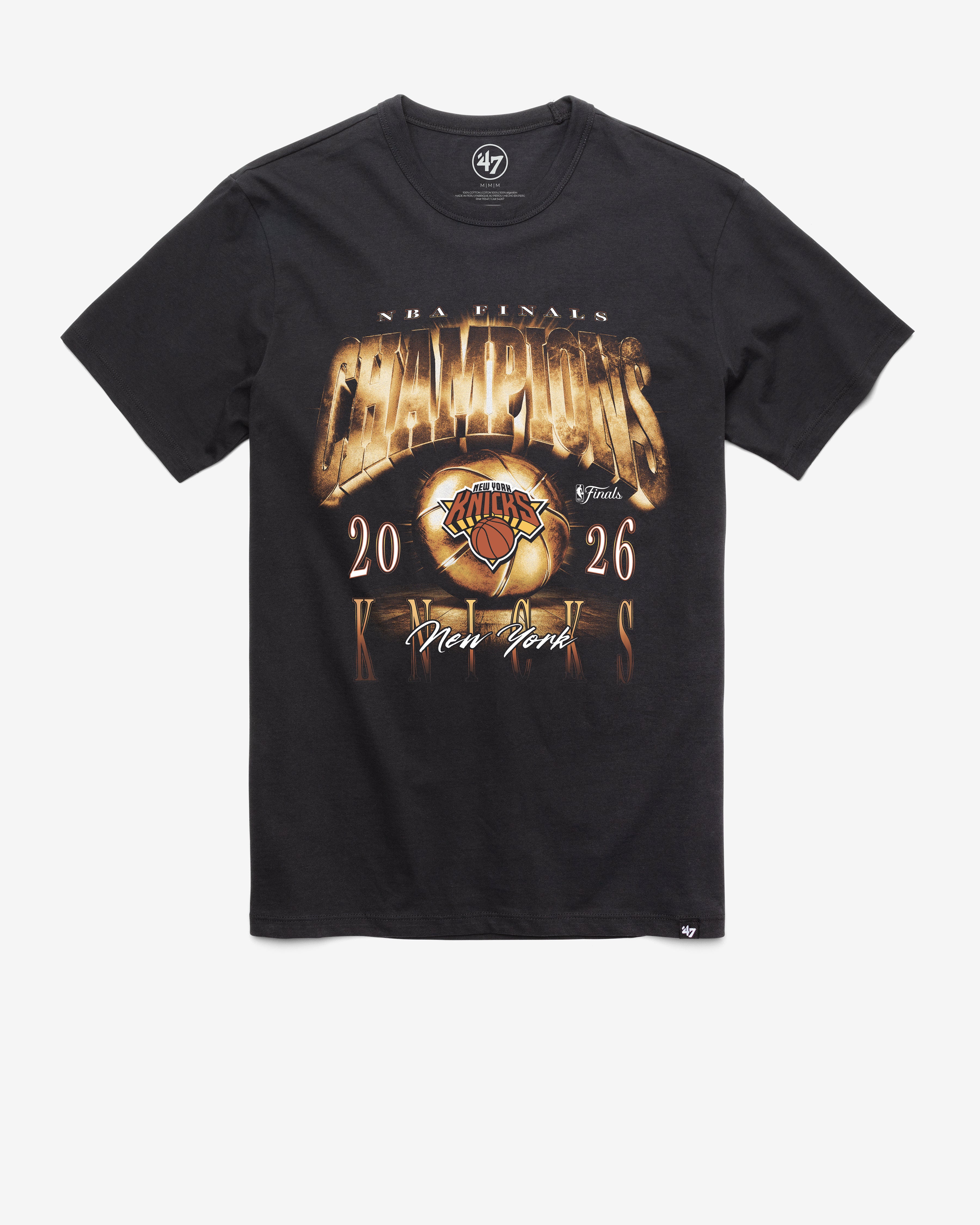 NEW YORK KNICKS 2026 NBA CHAMPIONS '47 FRANKLIN TEE - Flint black