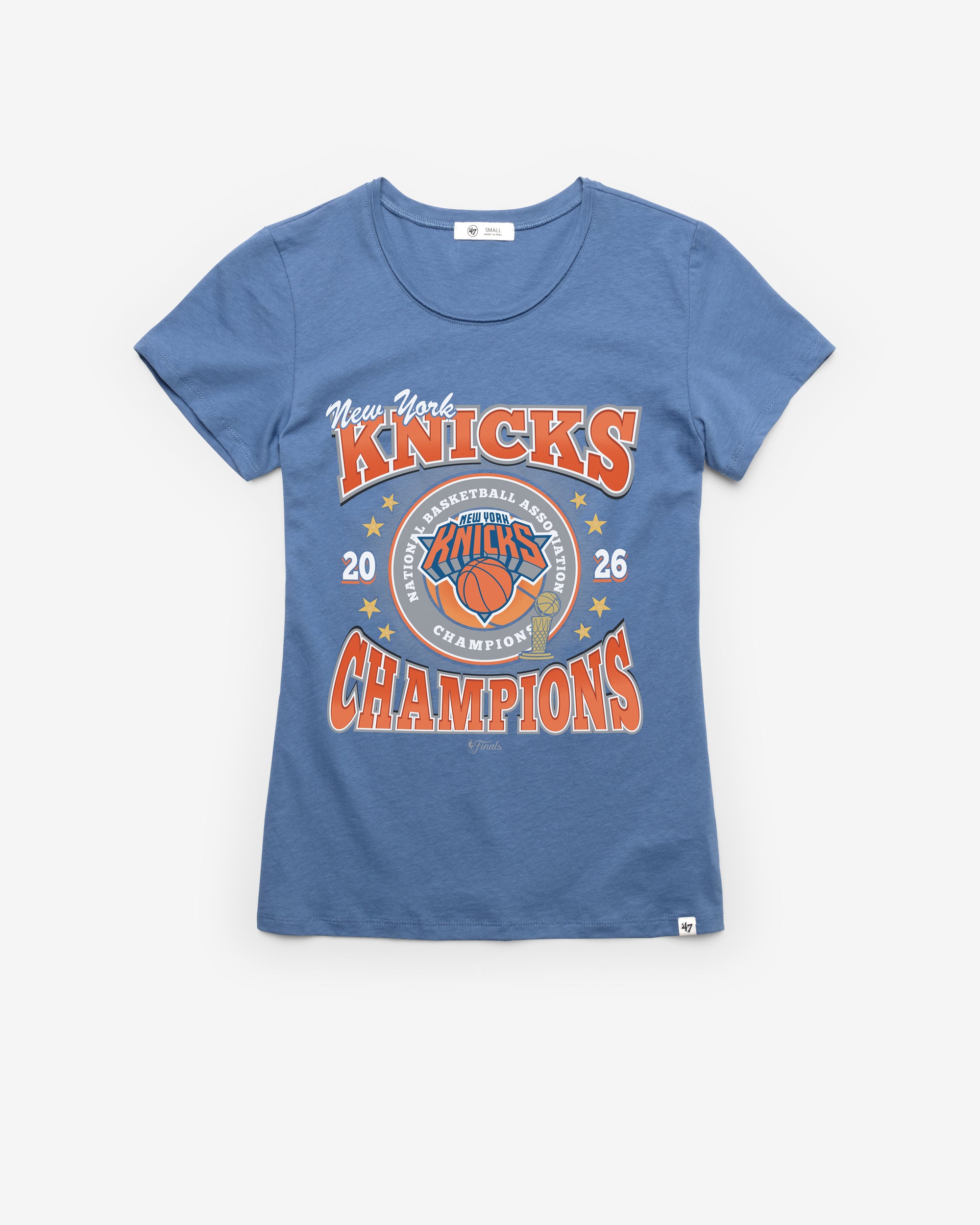 NEW YORK KNICKS 2026 NBA CHAMPIONS '47 WOMEN'S FRANKIE TEE