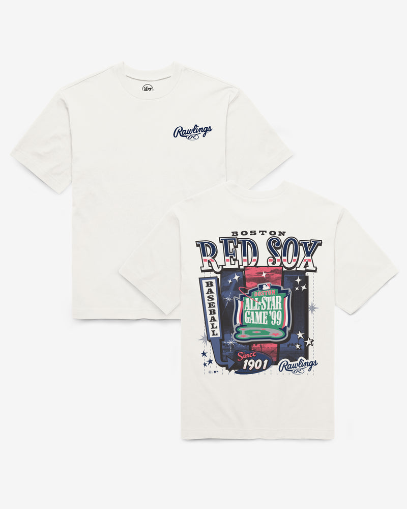 BOSTON RED SOX COOPERSTOWN RAWLINGS POSTER '47 FOUNDATION TEE