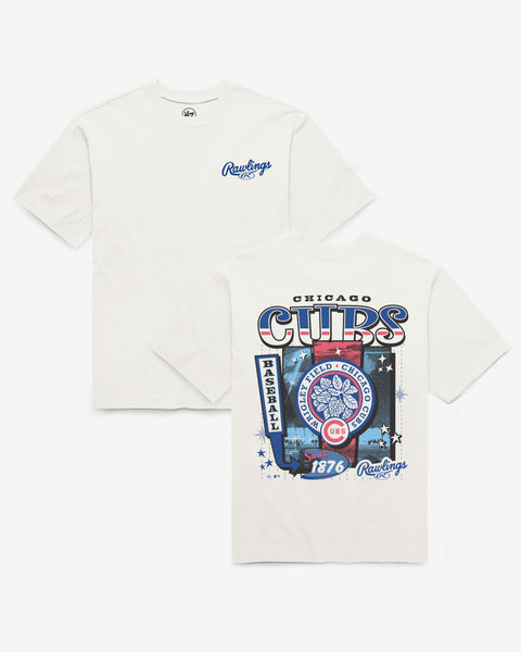 CHICAGO CUBS COOPERSTOWN RAWLINGS POSTER '47 FOUNDATION TEE