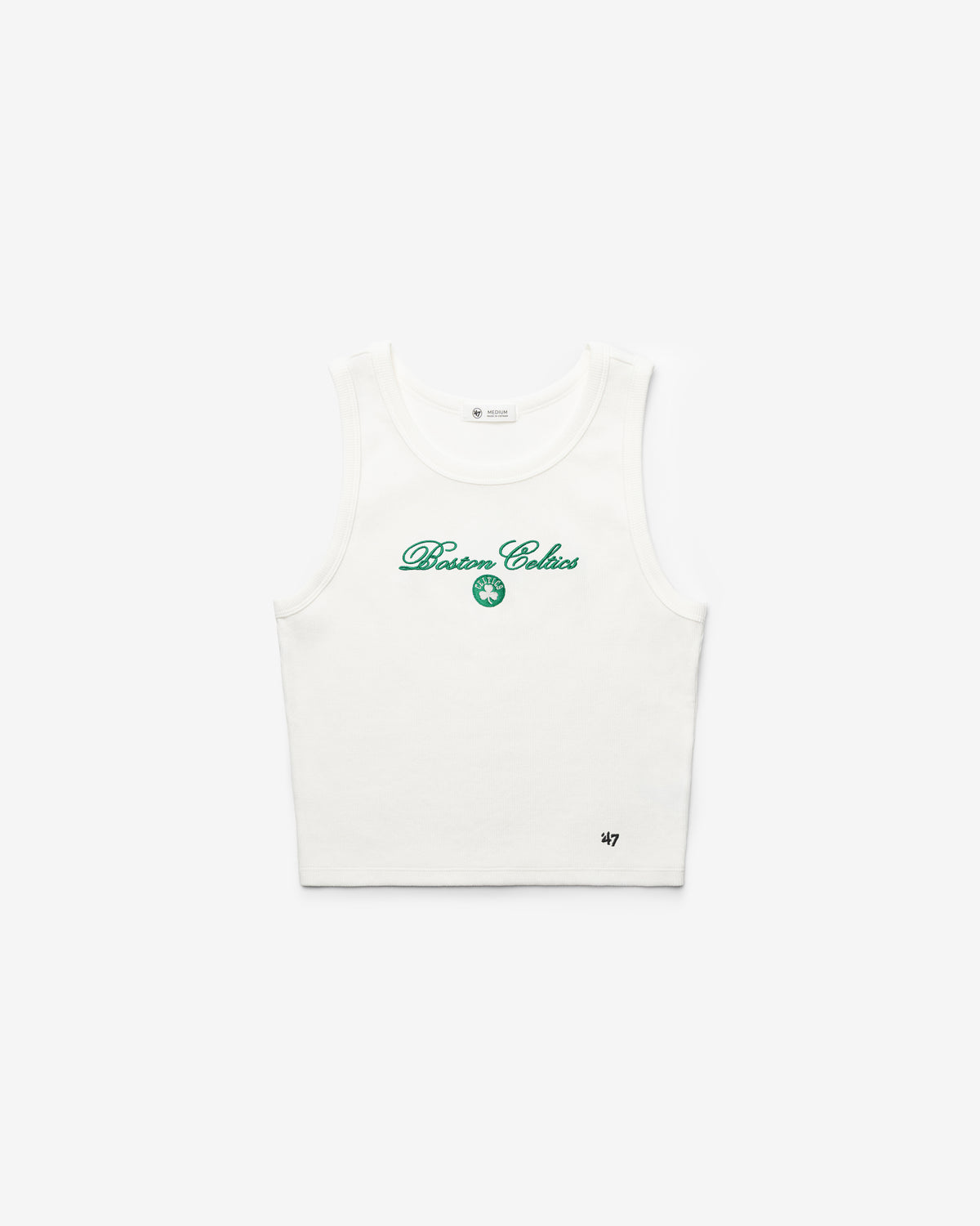 BOSTON CELTICS SCRIPT '47 BABY RIB TANK WOMENS