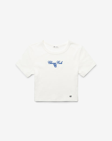 CHICAGO CUBS SCRIPT '47 BABY RIB TEE WOMENS