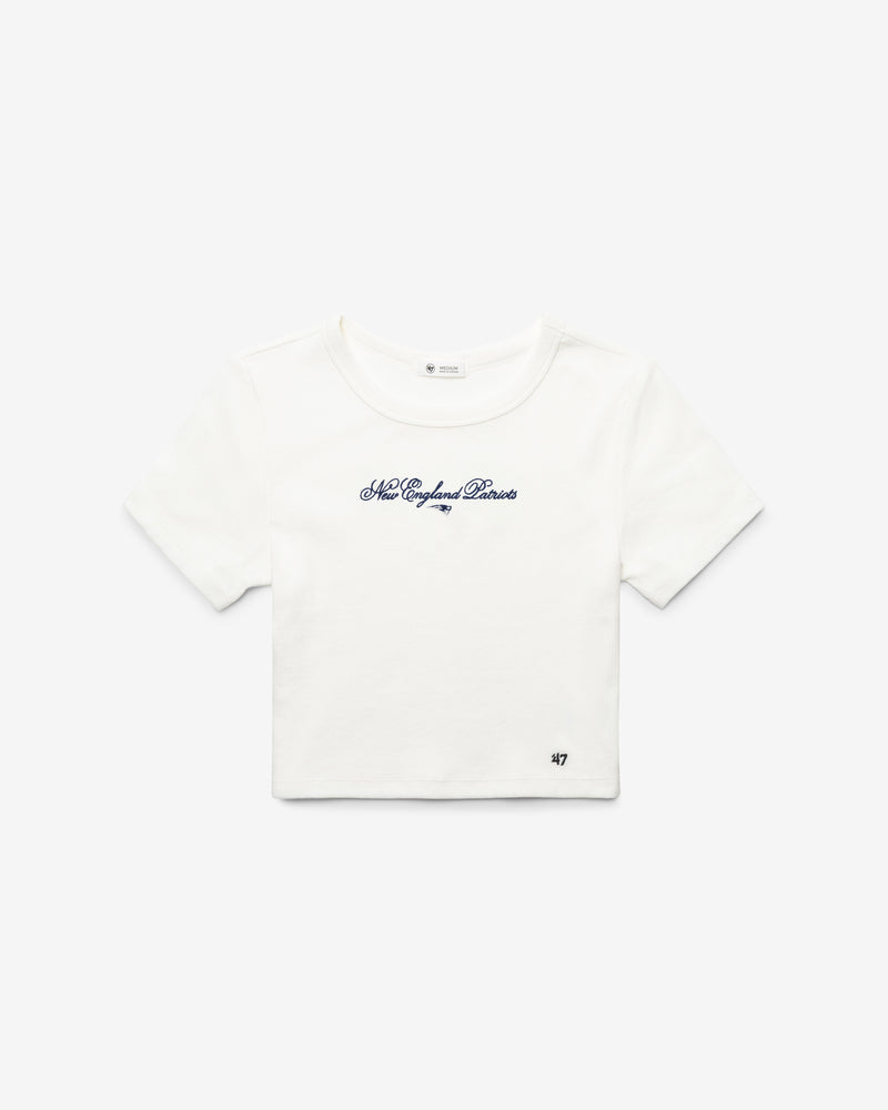 NEW ENGLAND PATRIOTS SCRIPT '47 BABY RIB TEE WOMENS