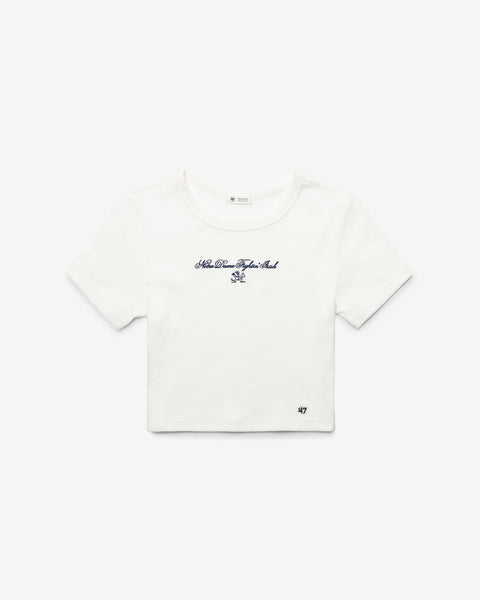 NOTRE DAME FIGHTING IRISH SCRIPT '47 BABY RIB TEE WOMENS