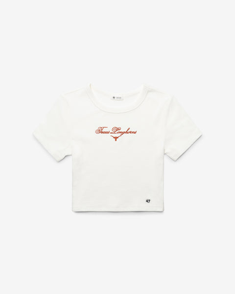 TEXAS LONGHORNS SCRIPT '47 BABY RIB TEE WOMENS