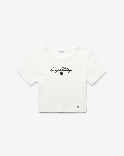 GEORGIA BULLDOGS SCRIPT '47 BABY RIB TEE WOMENS