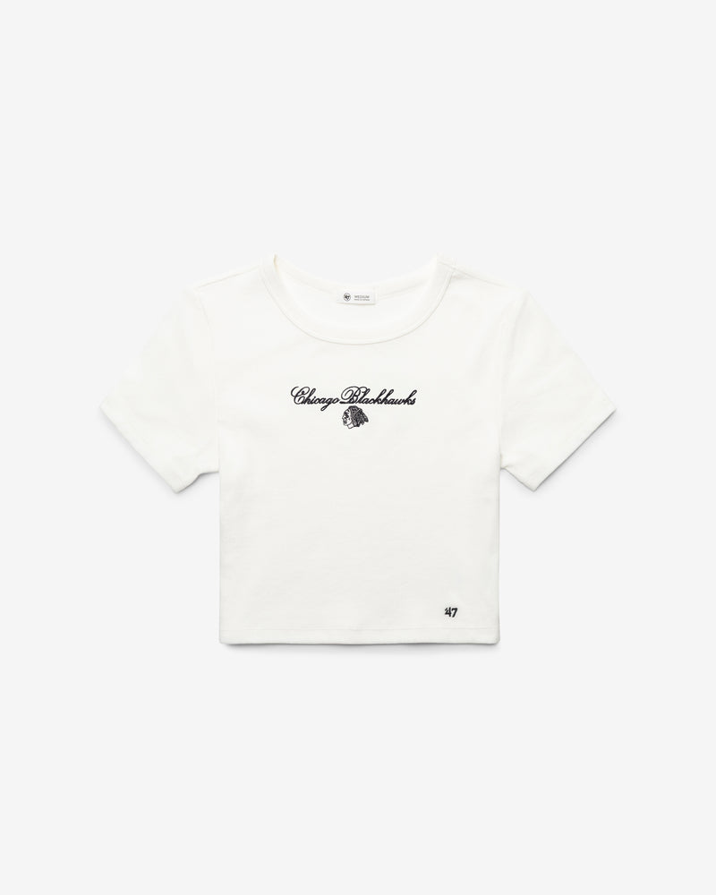 CHICAGO BLACKHAWKS SCRIPT '47 BABY RIB TEE WOMENS