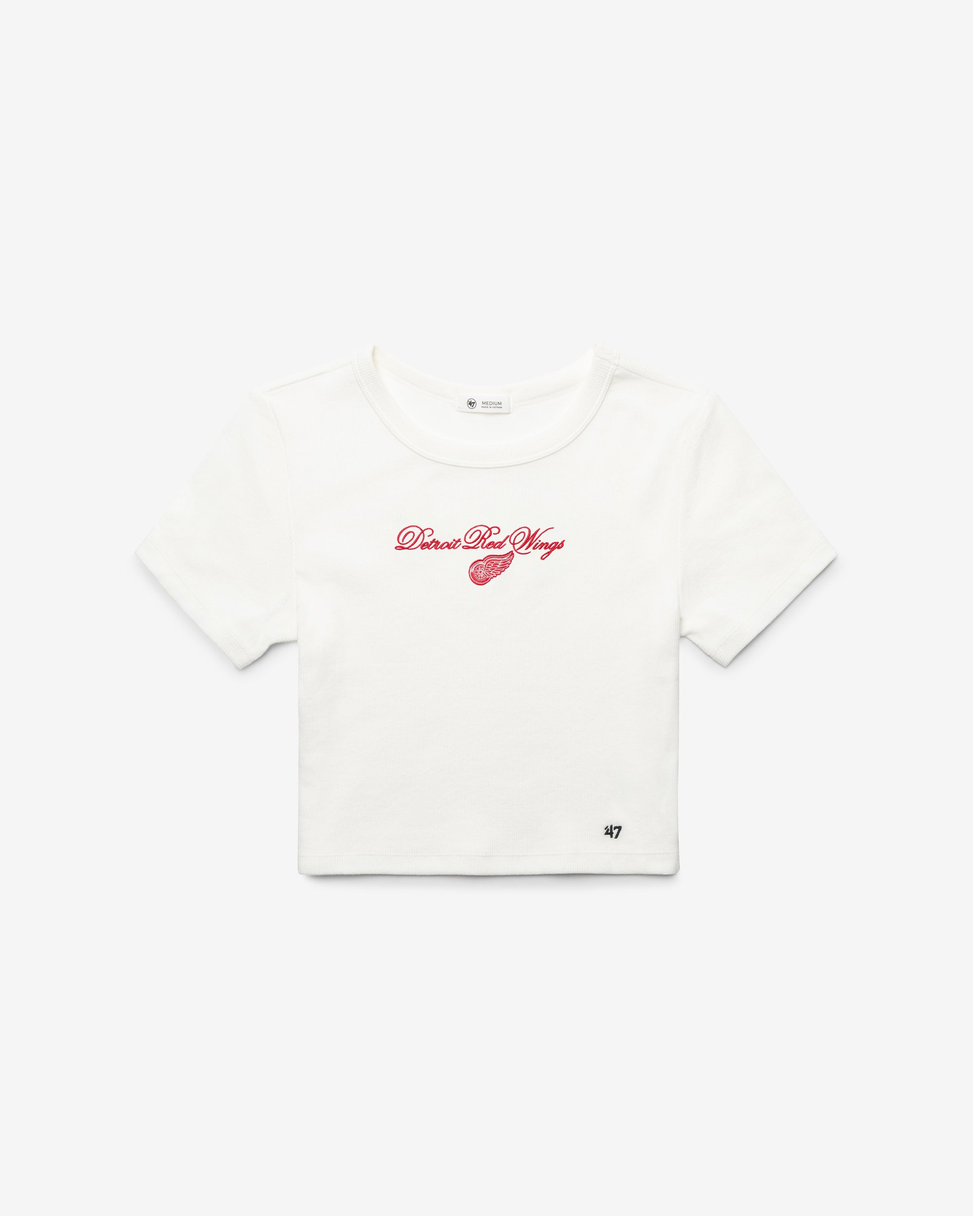 DETROIT RED WINGS SCRIPT '47 BABY RIB TEE WOMENS