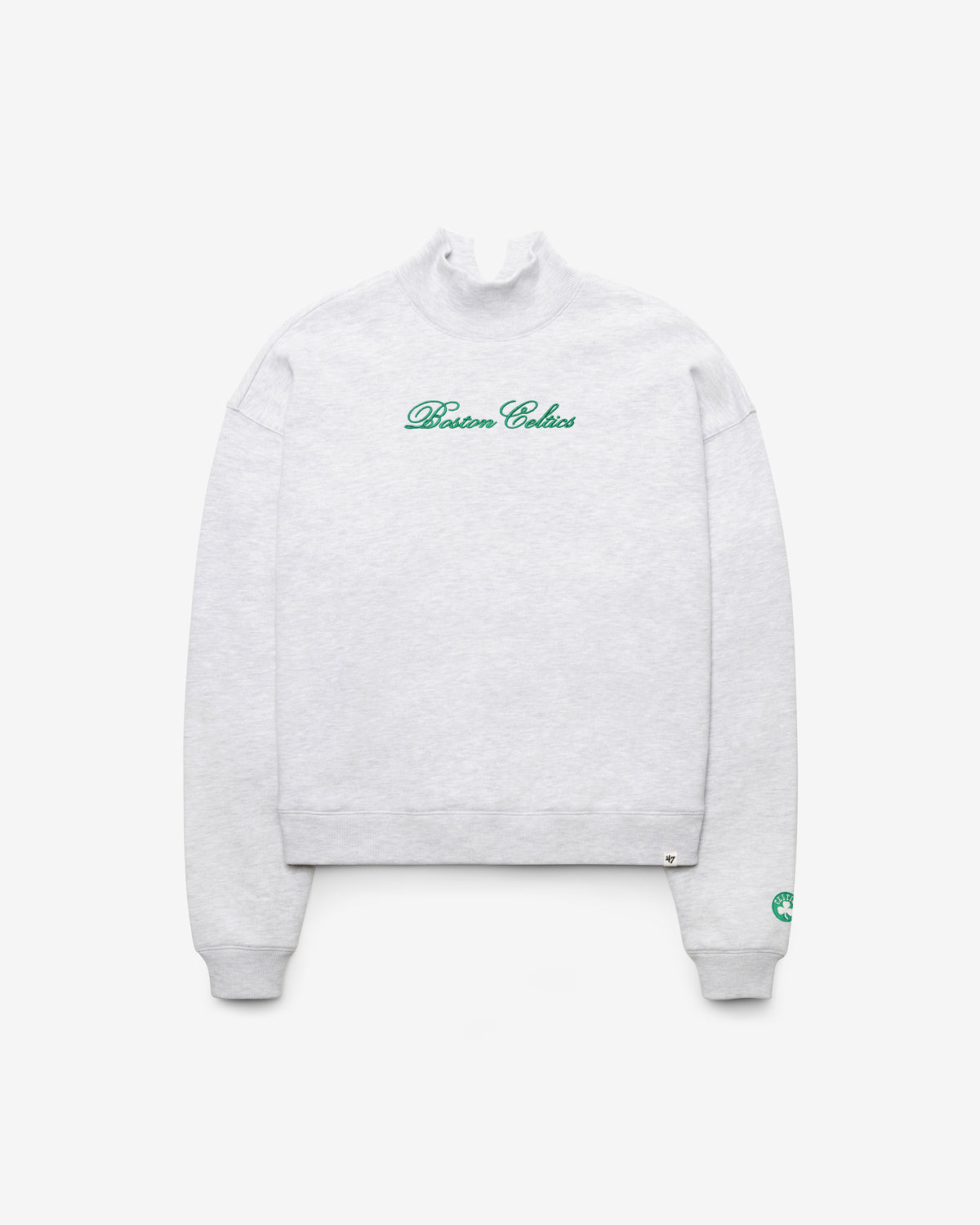 BOSTON CELTICS SCRIPT '47 MOCK NECK PULLOVER WOMENS