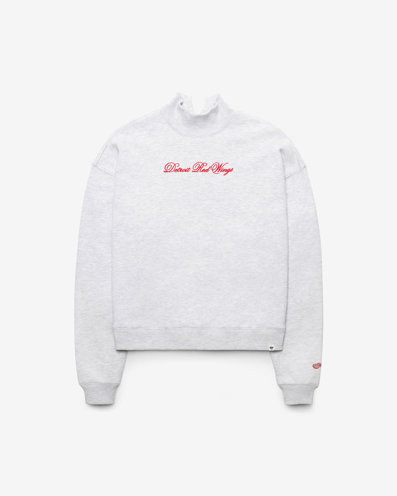 DETROIT RED WINGS SCRIPT '47 MOCK NECK PULLOVER WOMENS