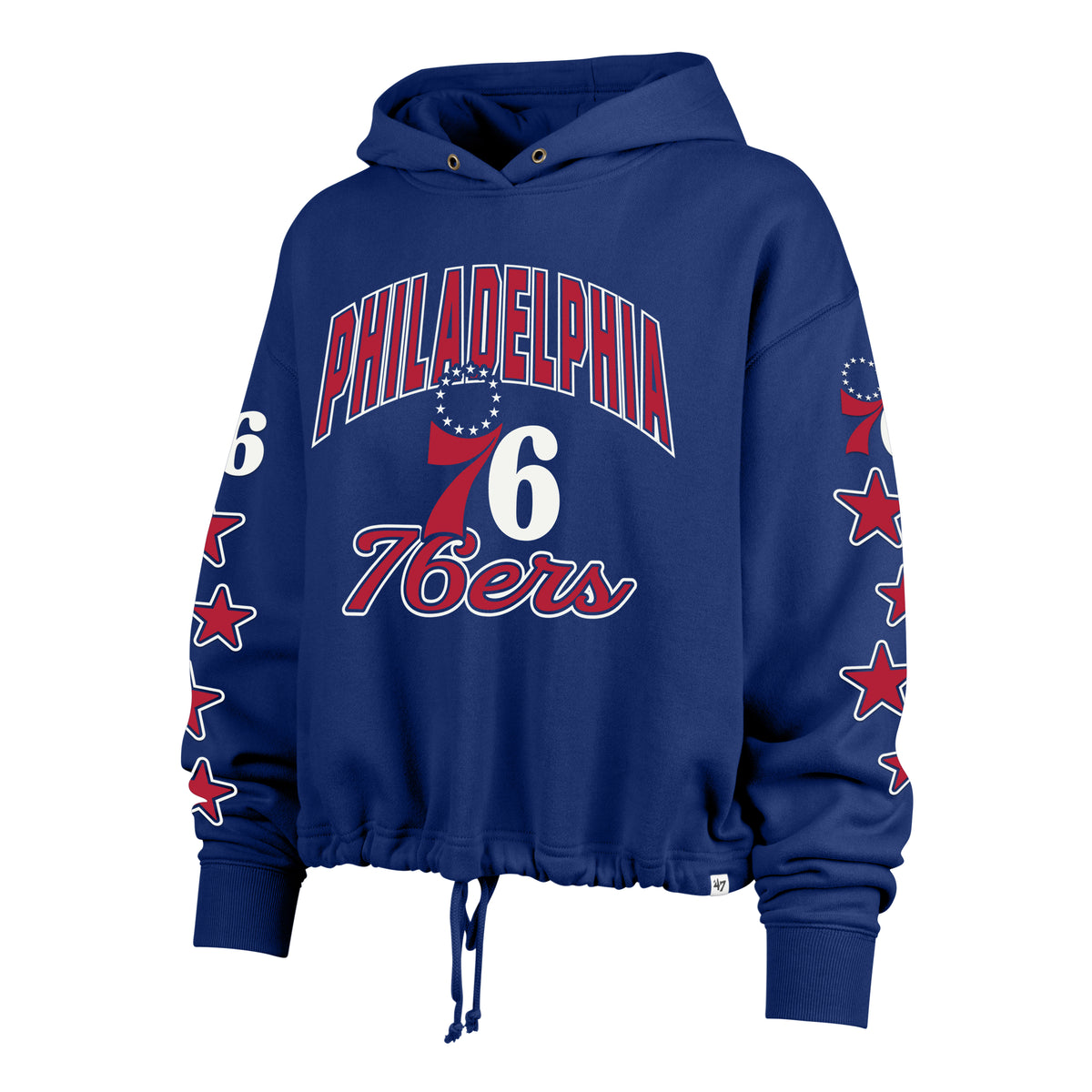 PHILADELPHIA 76ERS STARRY EYED '47 WOMEN'S VENICE HOOD