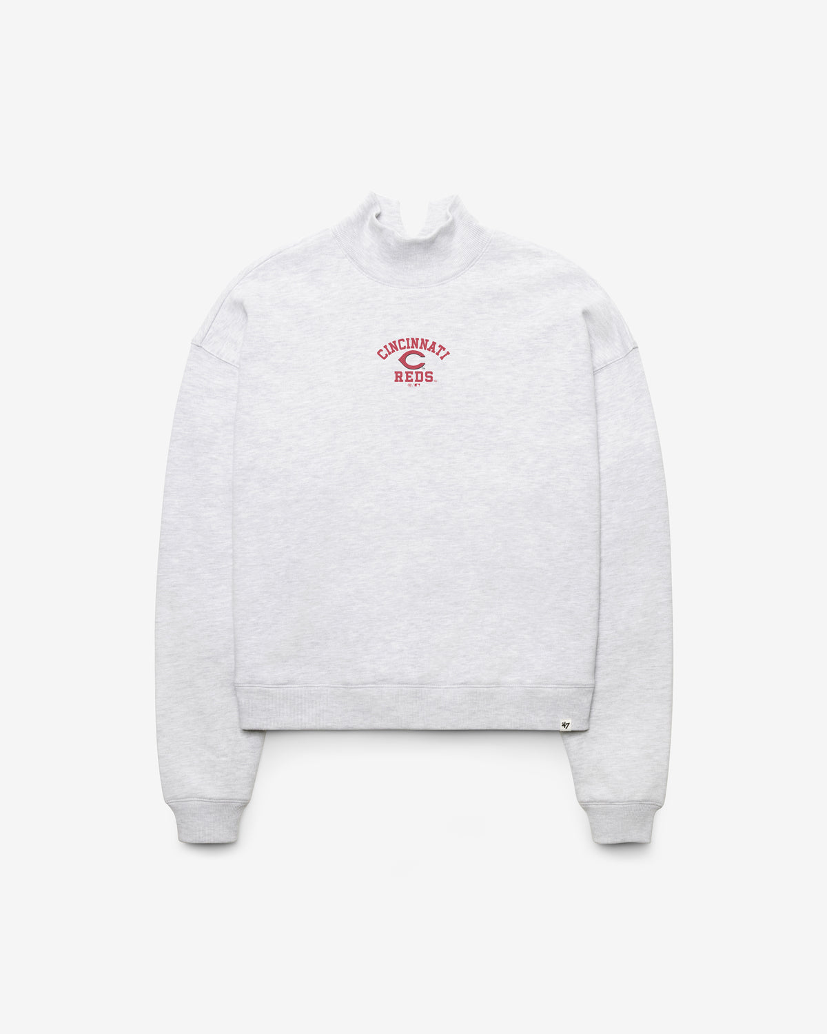CINCINNATI REDS SPIRITED '47 MOCK NECK PULLOVER WOMENS
