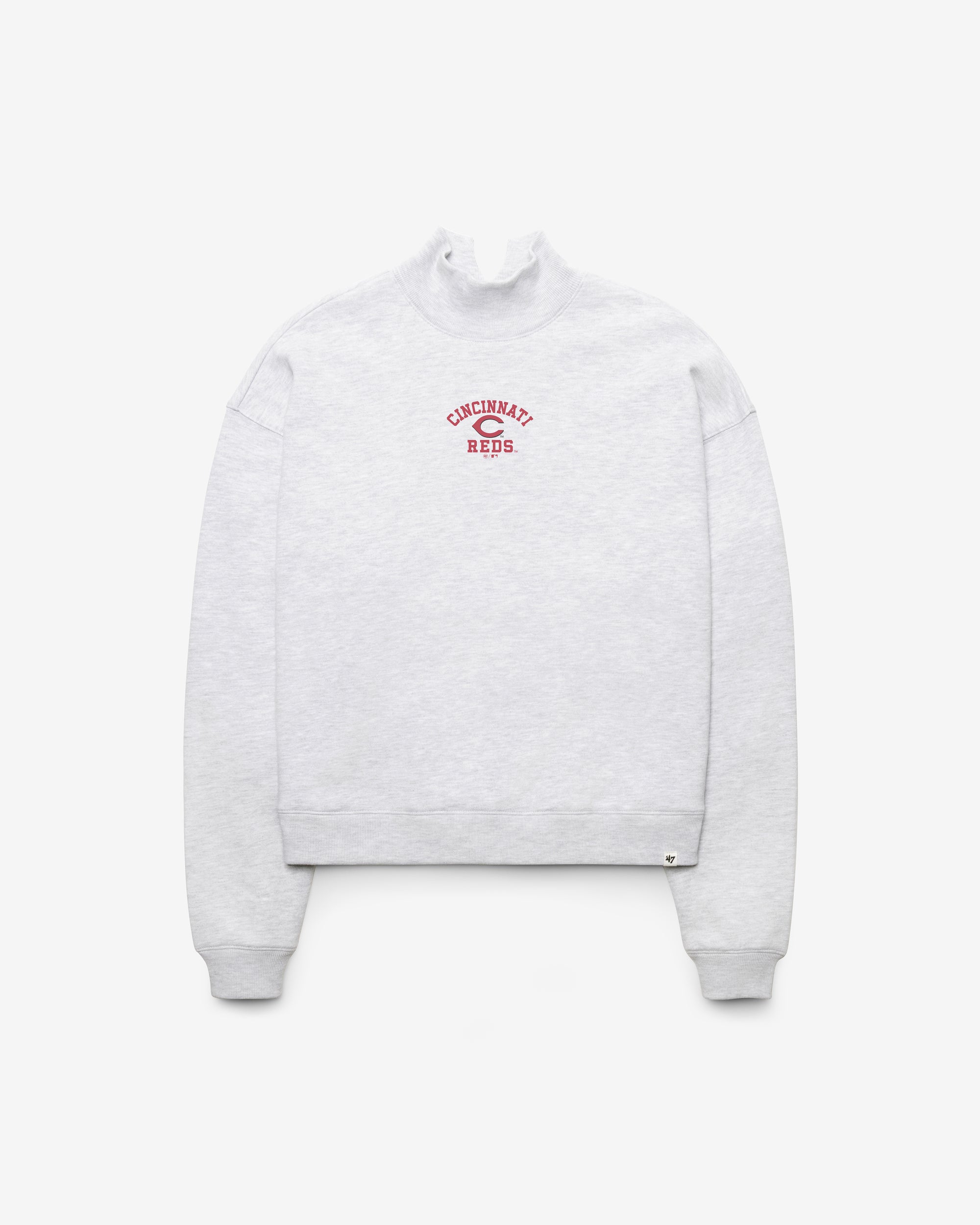CINCINNATI REDS SPIRITED '47 MOCK NECK PULLOVER WOMENS