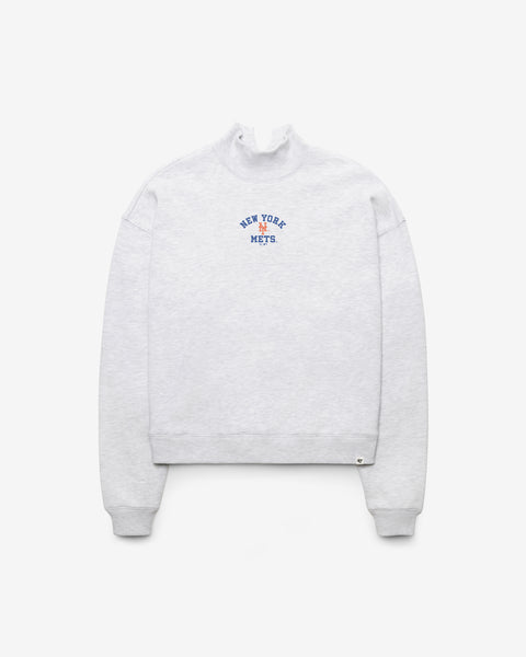 NEW YORK METS SPIRITED '47 MOCK NECK PULLOVER WOMENS