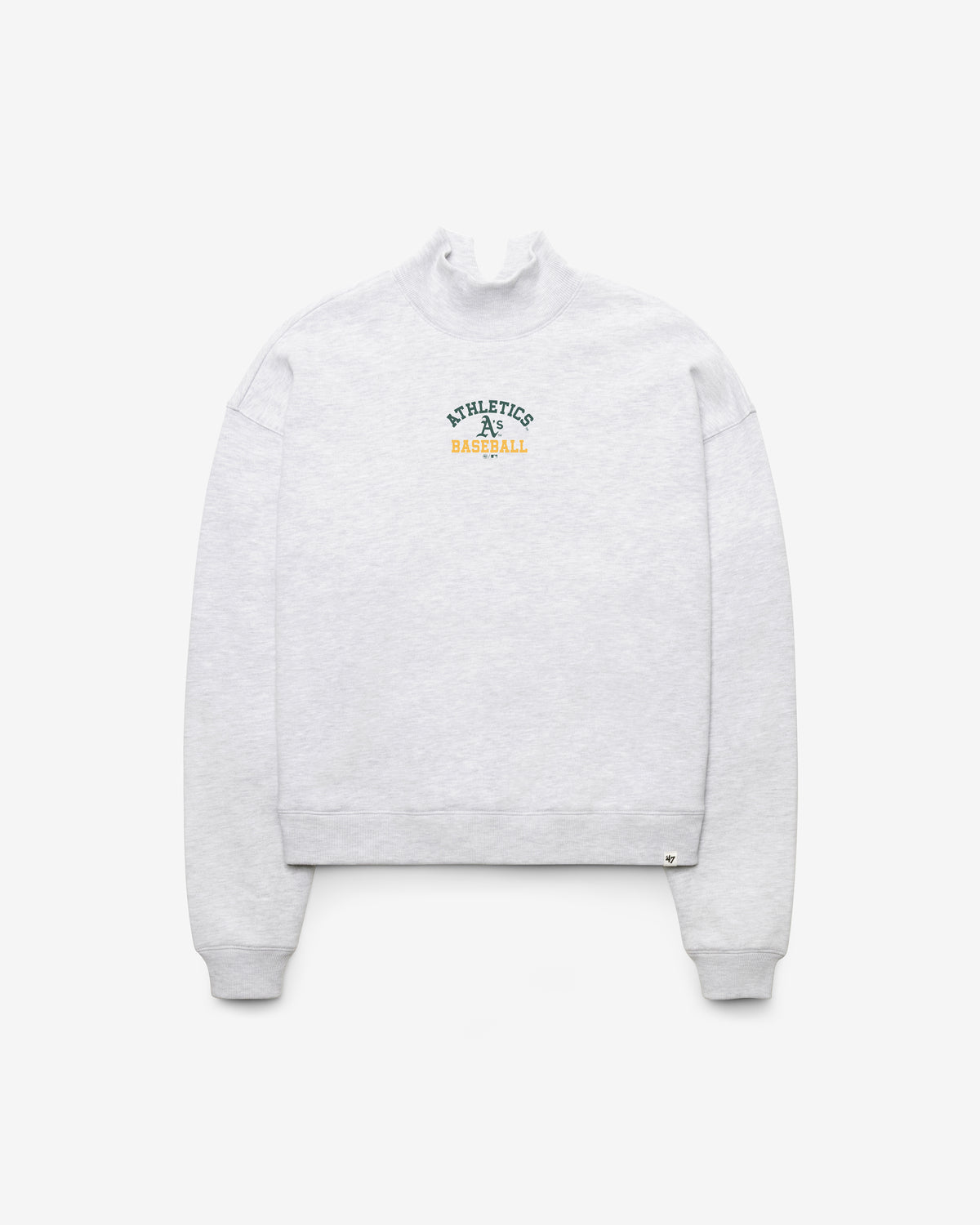 ATHLETICS BASEBALL SPIRITED '47 MOCK NECK PULLOVER WOMENS