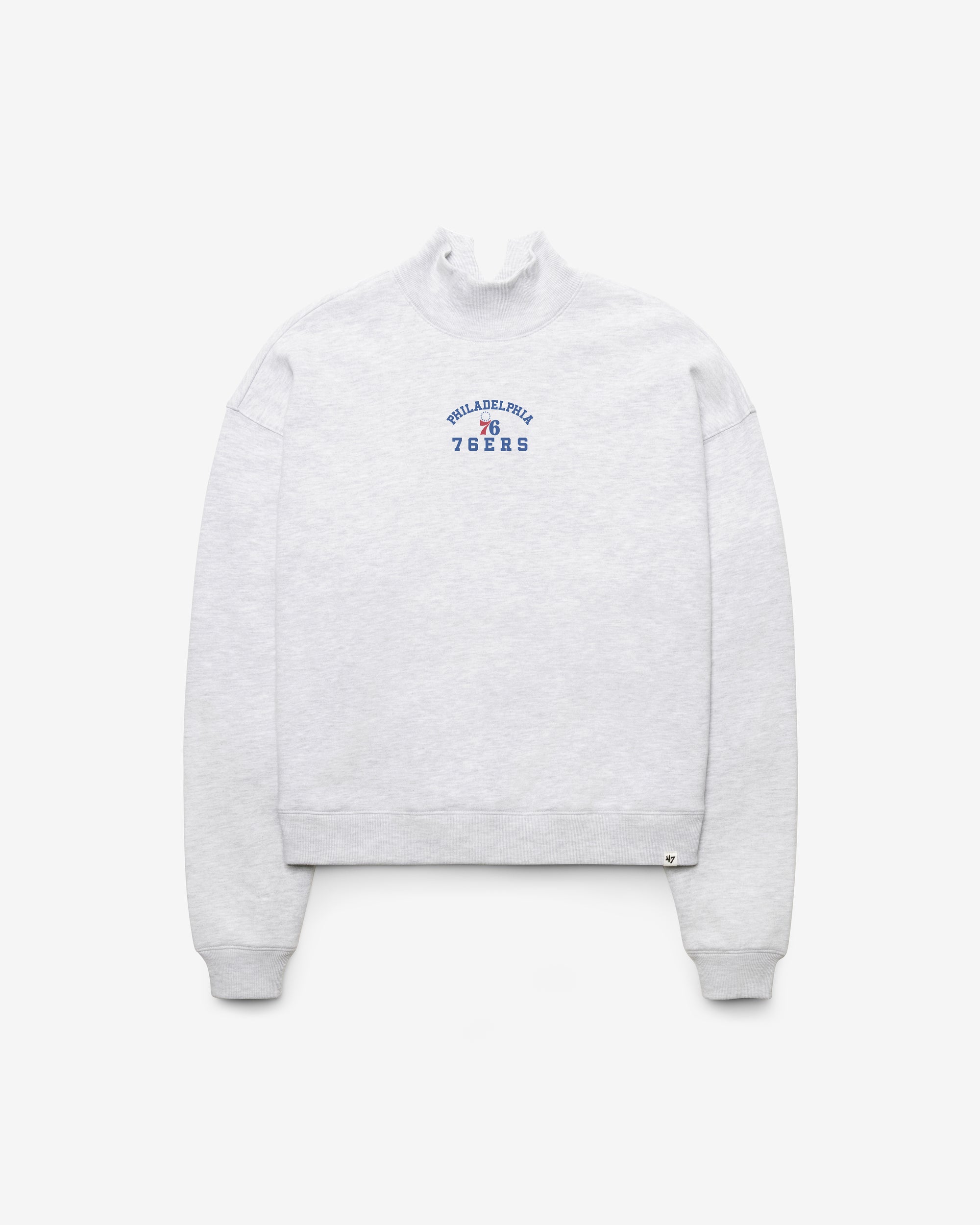 PHILADELPHIA 76ERS SPIRITED '47 WOMEN'S MOCK NECK PULLOVER