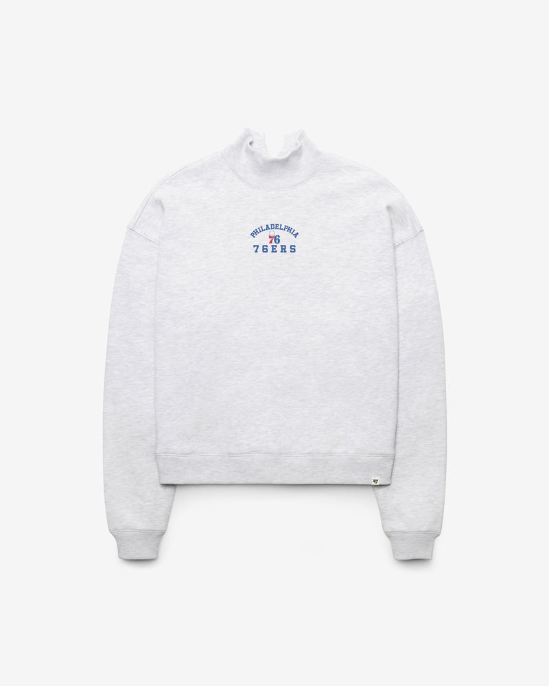 PHILADELPHIA 76ERS SPIRITED '47 WOMEN'S MOCK NECK PULLOVER