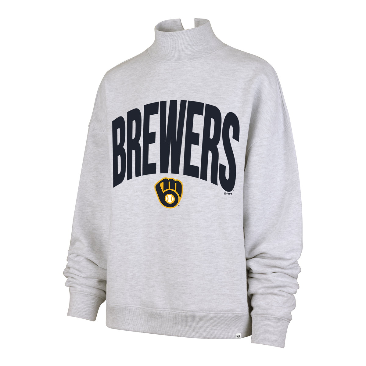 MILWAUKEE BREWERS SUBTLE MUSE '47 WOMEN'S MOCK NECK PULLOVER