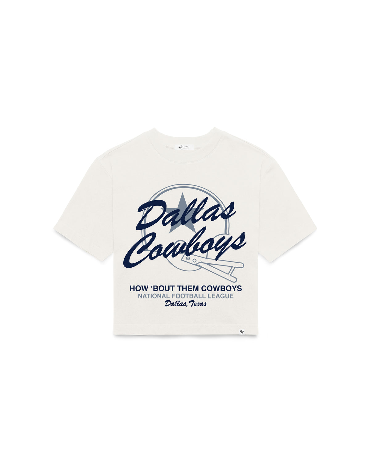 DALLAS COWBOYS HISTORIC VARSITY HOUSE '47 WOMEN'S REED CITY TEE