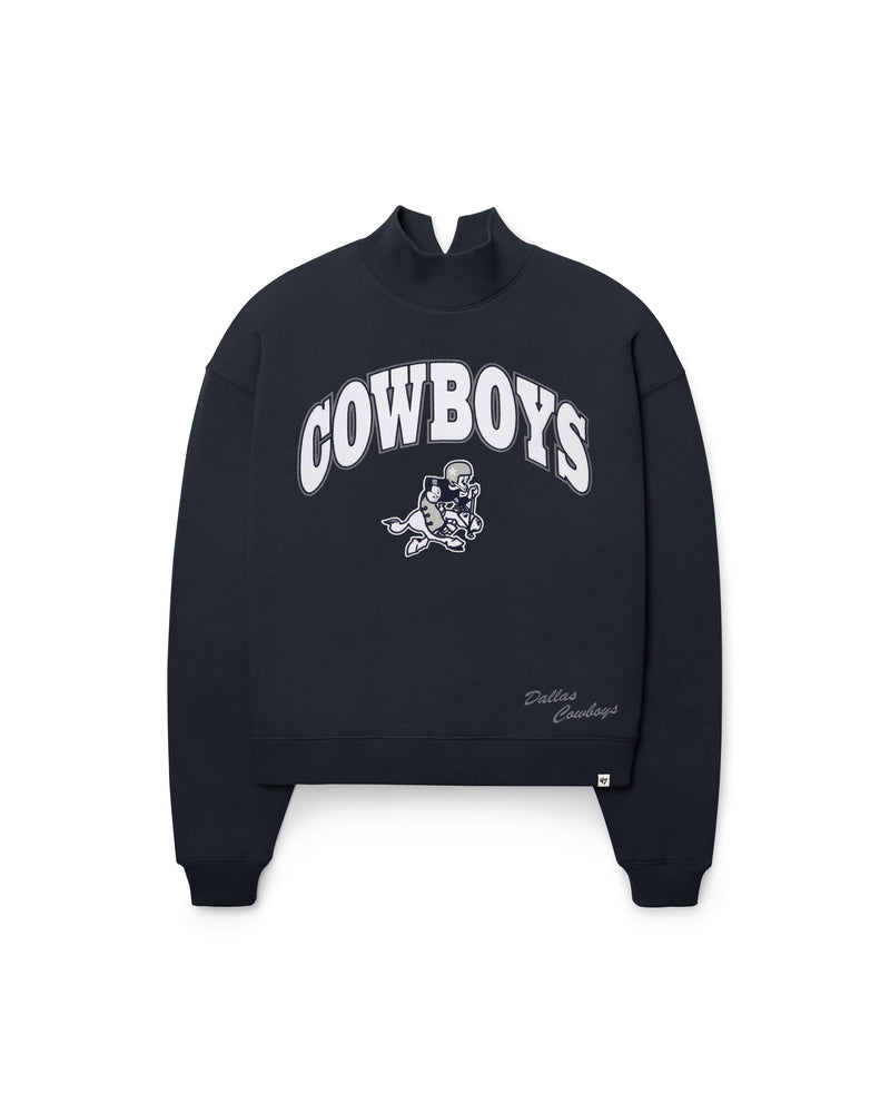 DALLAS COWBOYS HISTORIC VARSITY HOUSE '47 WOMEN'S MOCK NECK PULLOVER