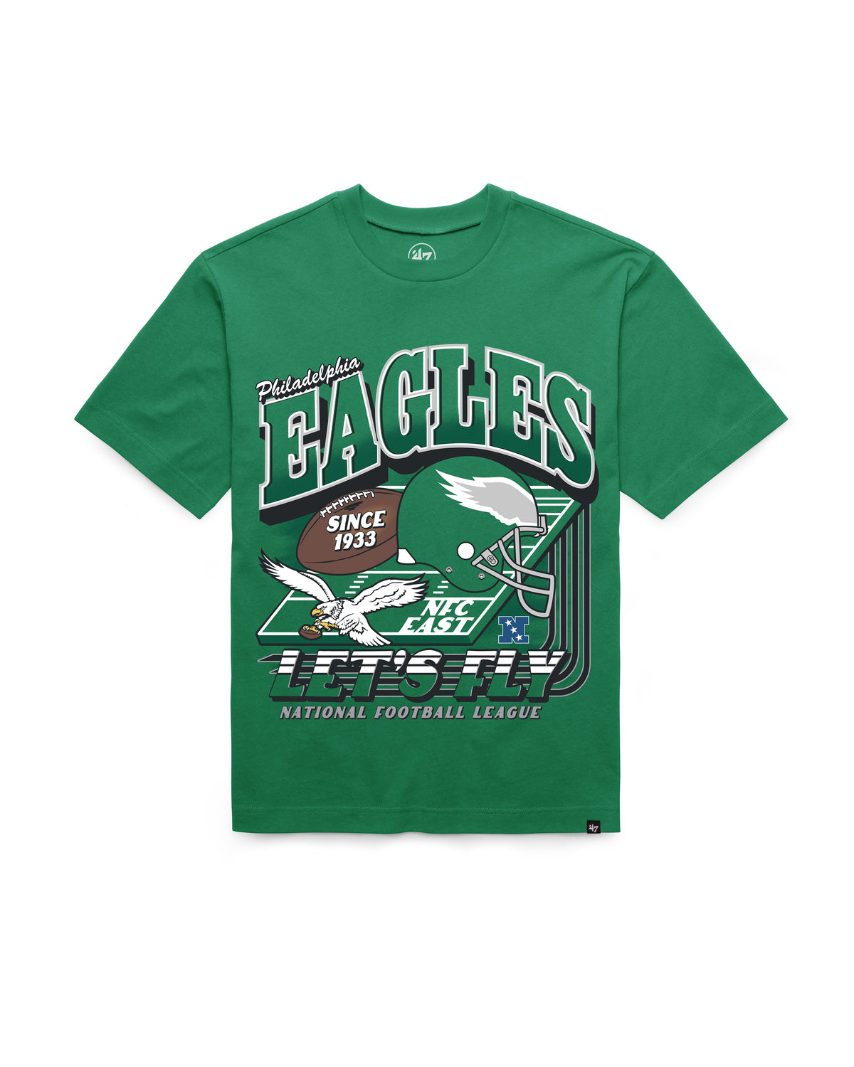 PHILADELPHIA EAGLES HISTORIC VARSITY HOUSE '47 FOUNDATION TEE