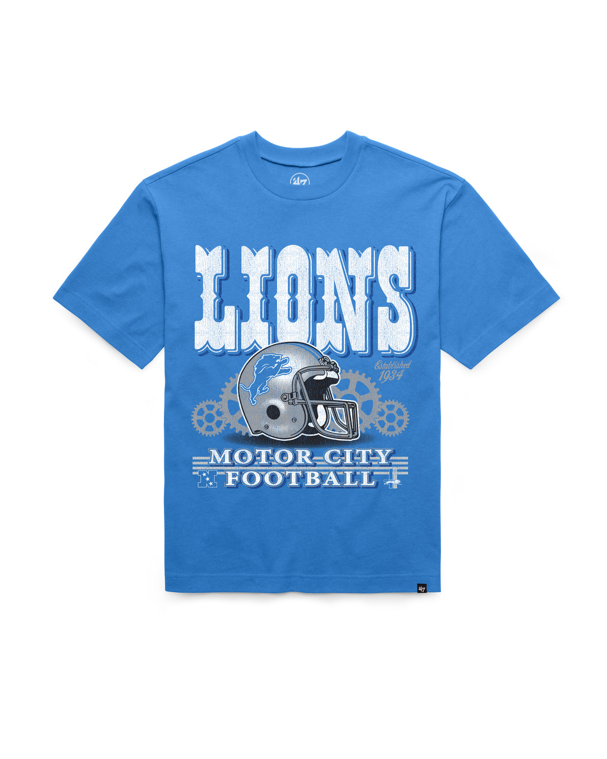 DETROIT LIONS HISTORIC VARSITY HOUSE '47 FOUNDATION TEE