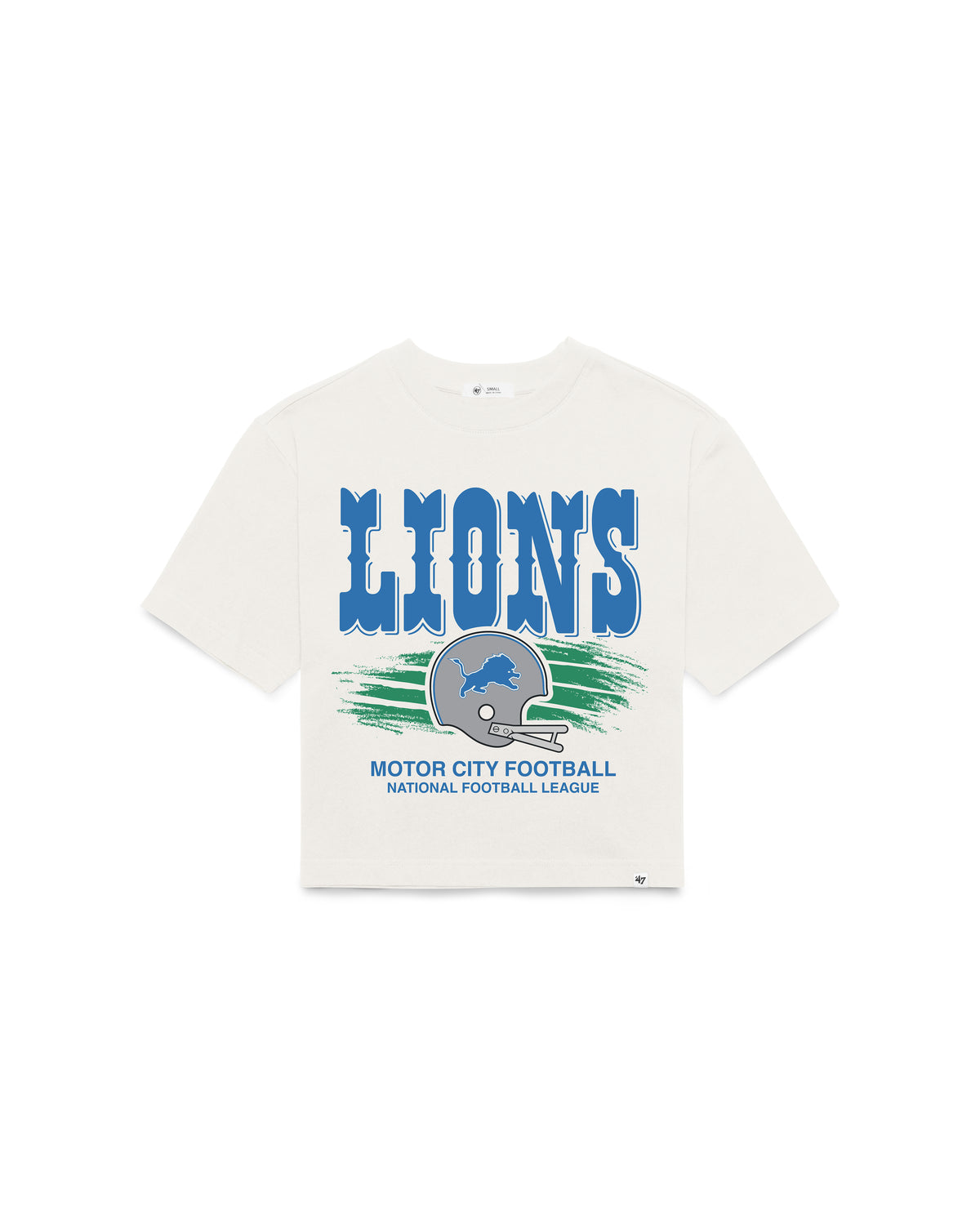 DETROIT LIONS HISTORIC VARSITY HOUSE '47 WOMEN'S REED CITY TEE