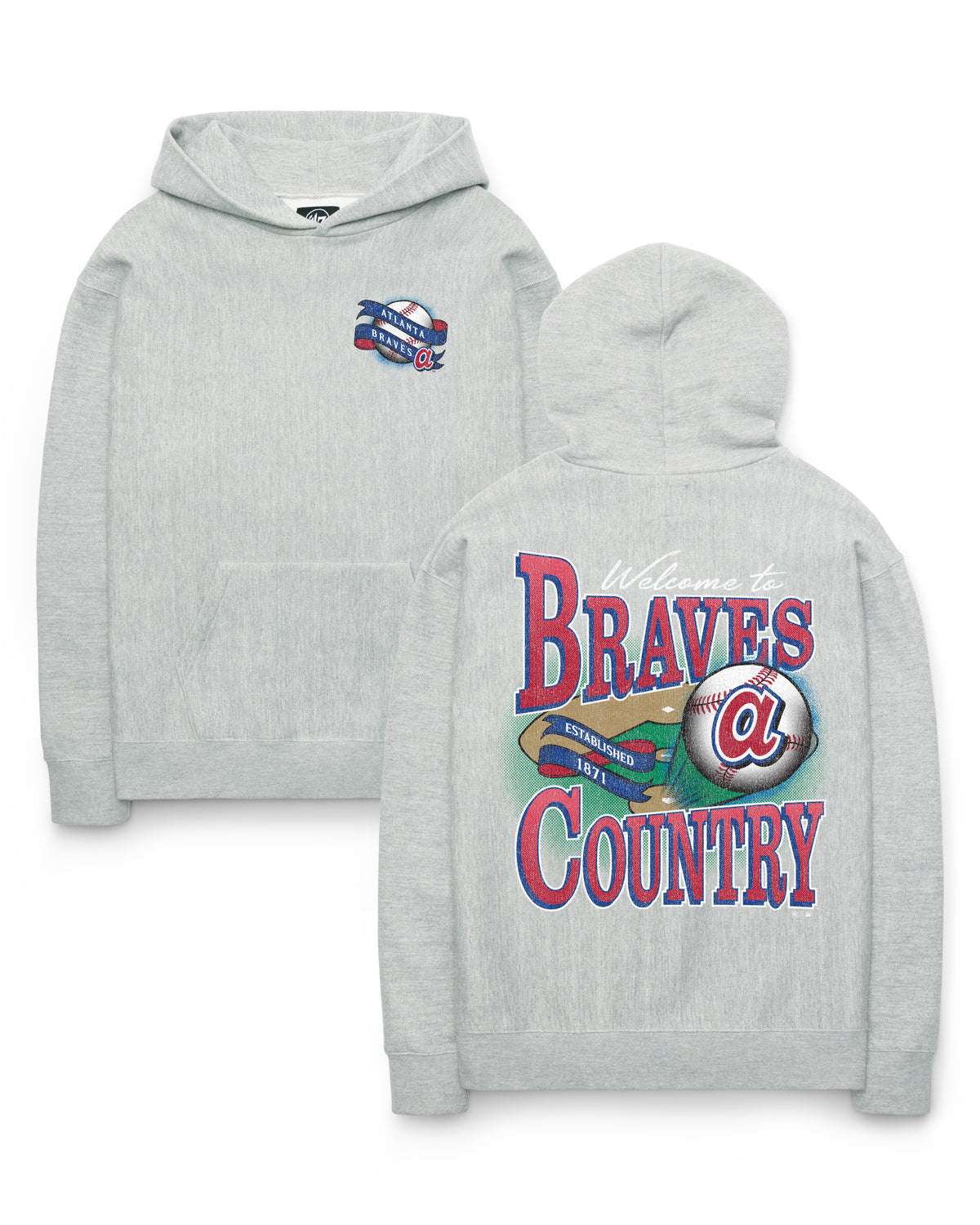 ATLANTA BRAVES COOPERSTOWN VARSITY HOUSE BACKER '47 FOUNDATION HOOD
