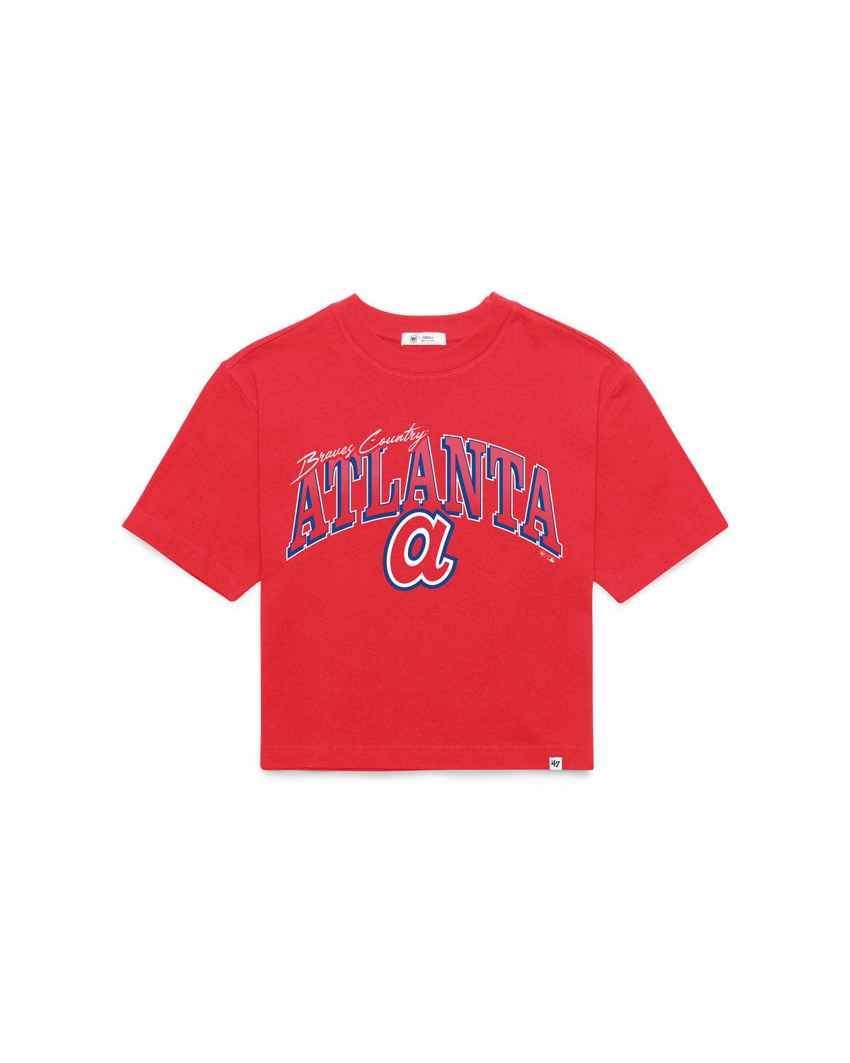ATLANTA BRAVES COOPERSTOWN VARSITY HOUSE '47 WOMEN'S REED CITY TEE