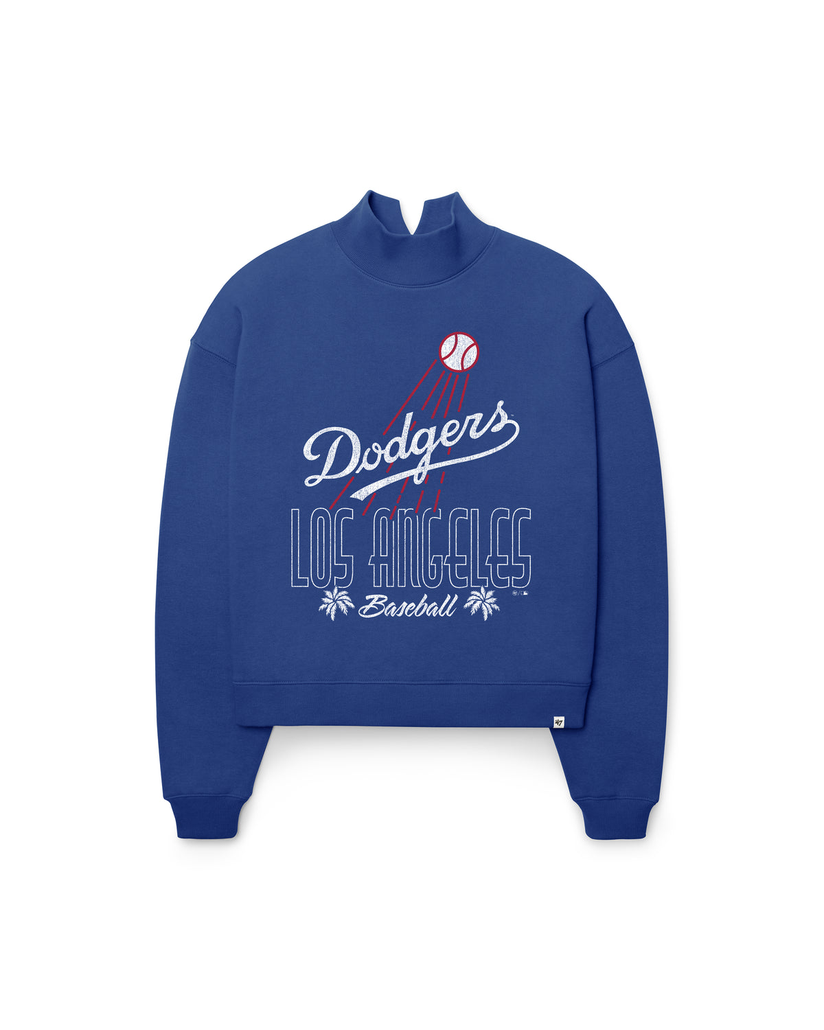 LOS ANGELES DODGERS COOPERSTOWN VARSITY HOUSE '47 WOMEN'S MOCK NECK PULLOVER