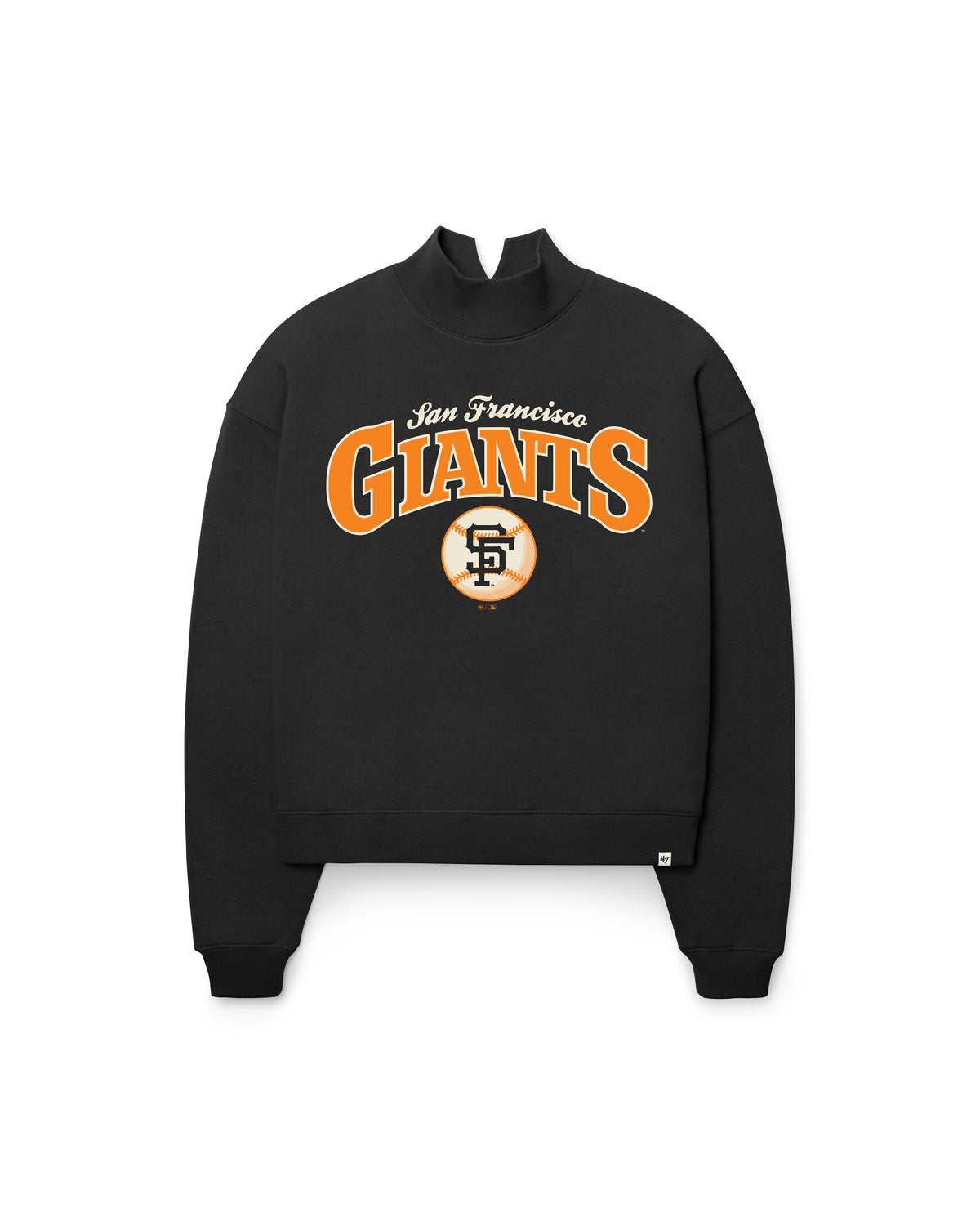 SAN FRANCISCO GIANTS COOPERSTOWN VARSITY HOUSE '47 MOCK NECK PULLOVER WOMENS