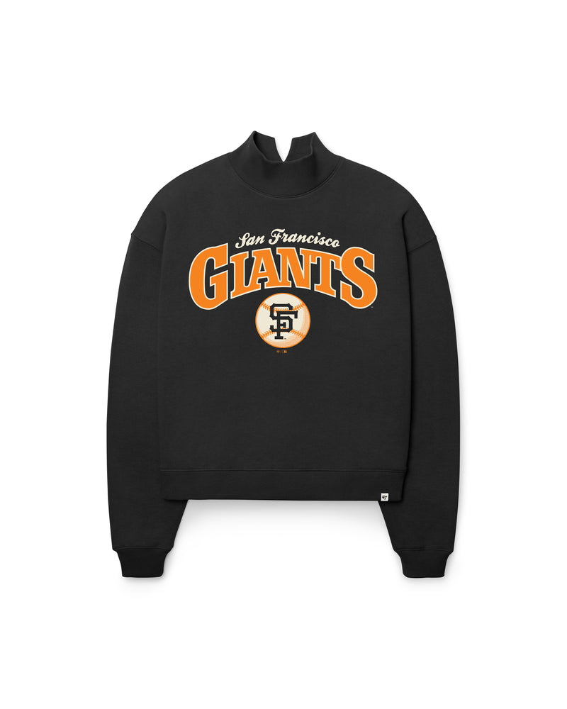SAN FRANCISCO GIANTS COOPERSTOWN VARSITY HOUSE '47 MOCK NECK PULLOVER WOMENS