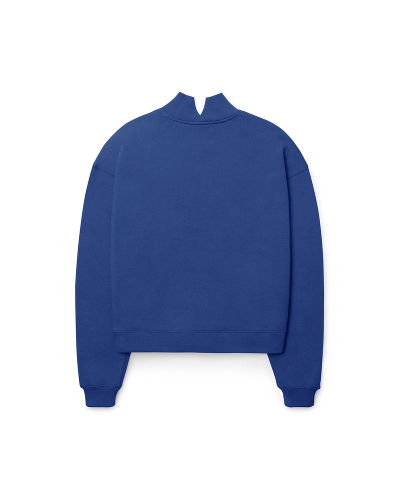 NEW YORK METS COOPERSTOWN VARSITY HOUSE '47 WOMEN'S MOCK NECK PULLOVER