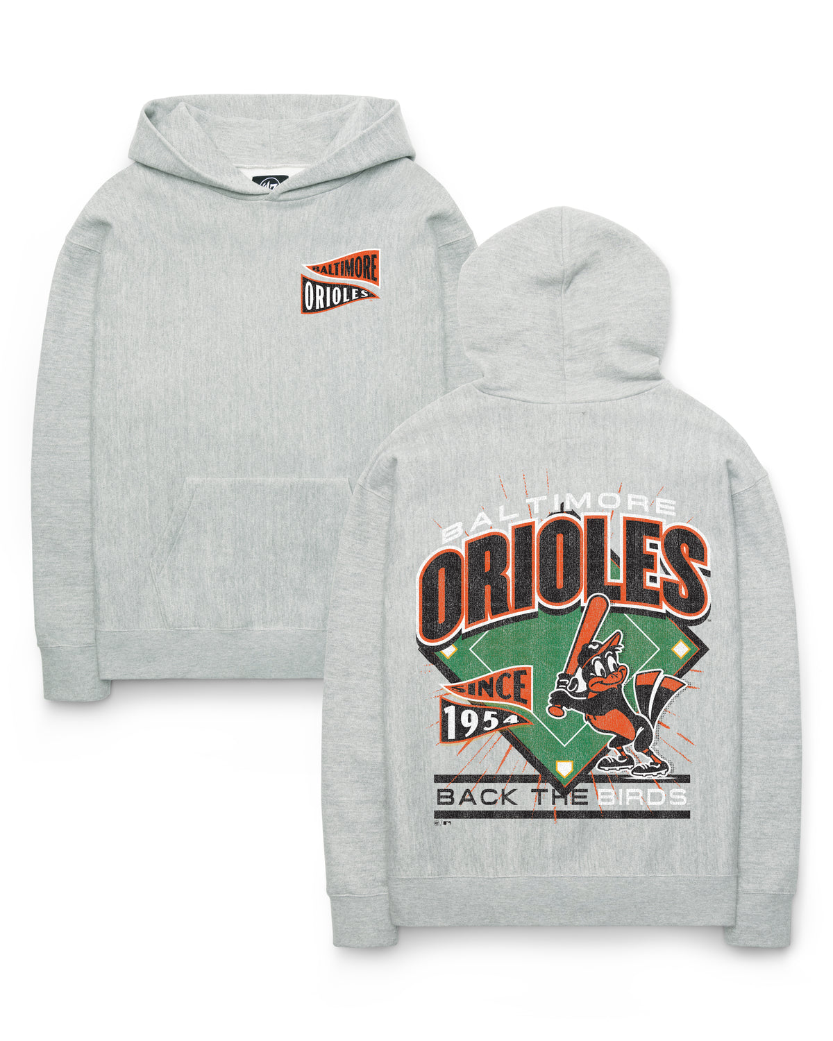 BALTIMORE ORIOLES COOPERSTOWN VARSITY HOUSE BACKER '47 FOUNDATION HOOD