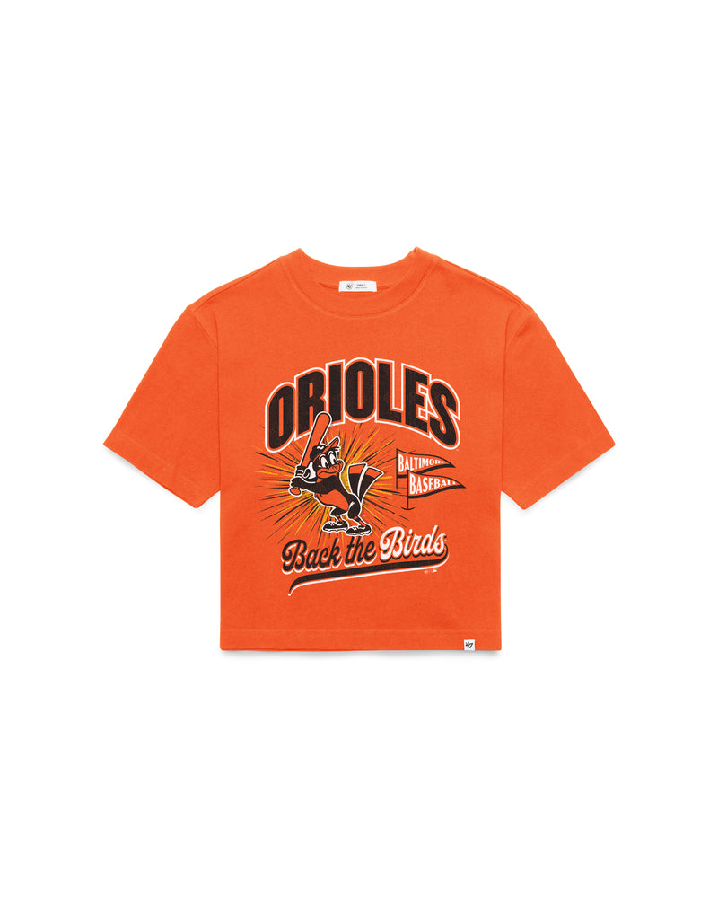 BALTIMORE ORIOLES COOPERSTOWN VARSITY HOUSE '47 WOMEN'S REED CITY TEE