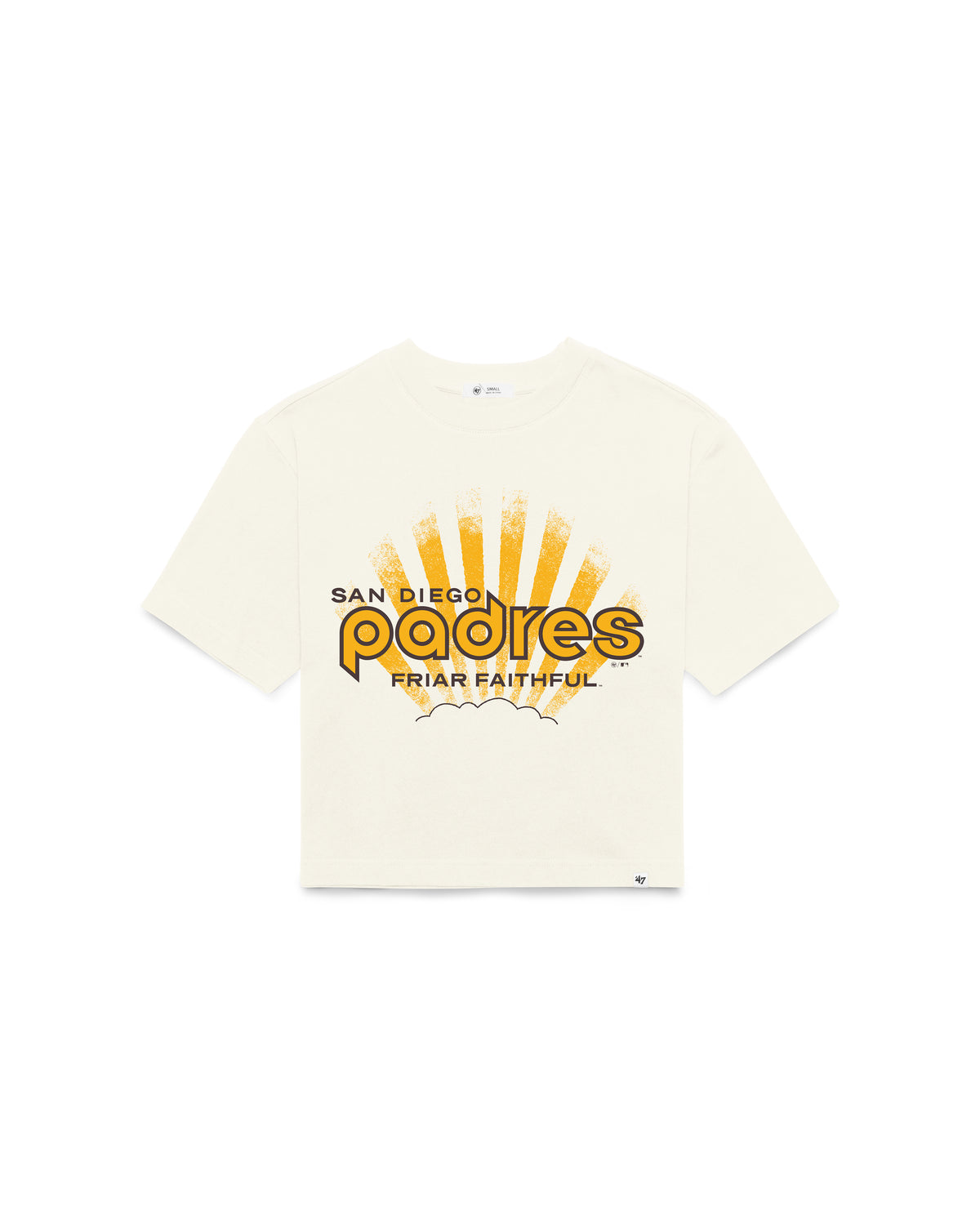 SAN DIEGO PADRES COOPERSTOWN VARSITY HOUSE '47 WOMEN'S REED CITY TEE