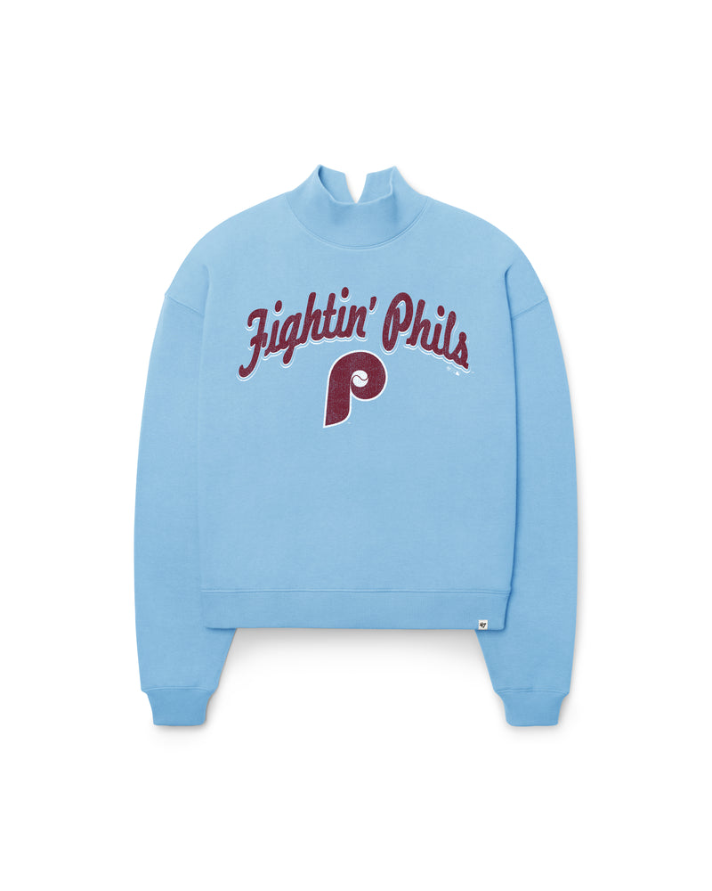 PHILADELPHIA PHILLIES COOPERST VARSITY HOUSE '47 WOMEN'S MOCK NECK PULLOVER