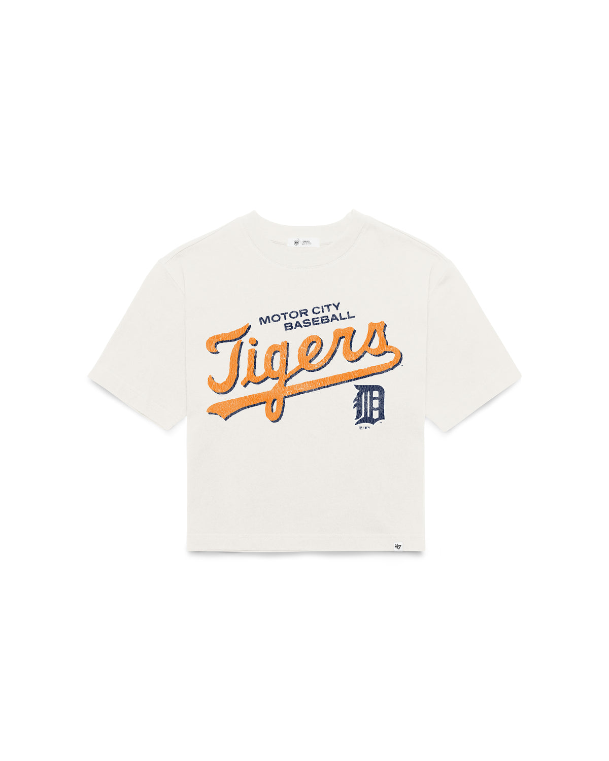 DETROIT TIGERS COOPERSTOWN VARSITY HOUSE '47 WOMEN'S REED CITY TEE