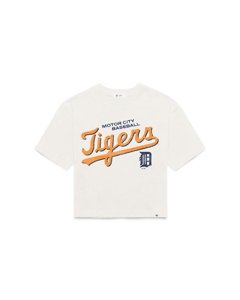 DETROIT TIGERS COOPERSTOWN VARSITY HOUSE '47 WOMEN'S REED CITY TEE