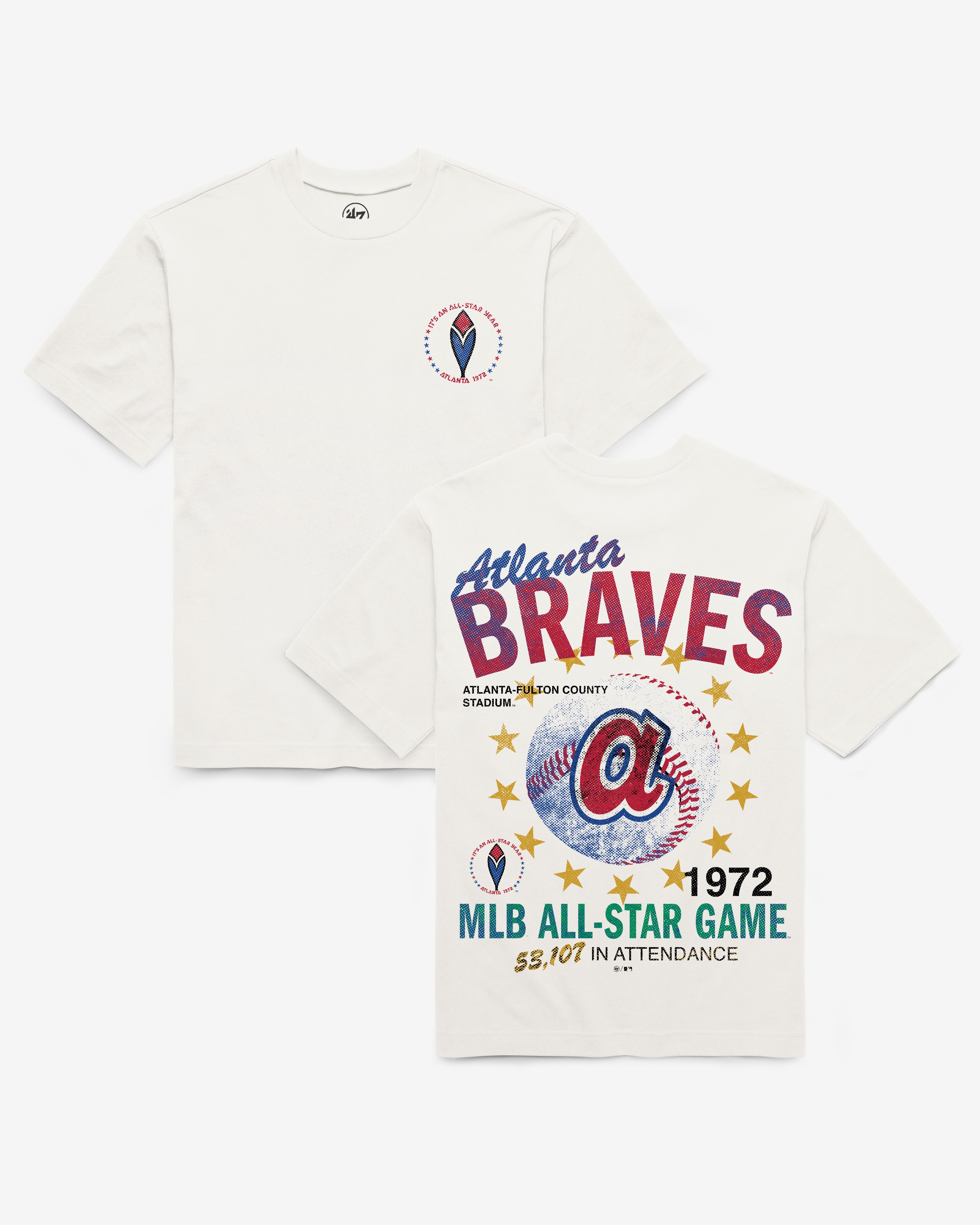 ATLANTA BRAVES COOPERSTOWN ALL STAR GAME '47 FOUNDATION TEE - White