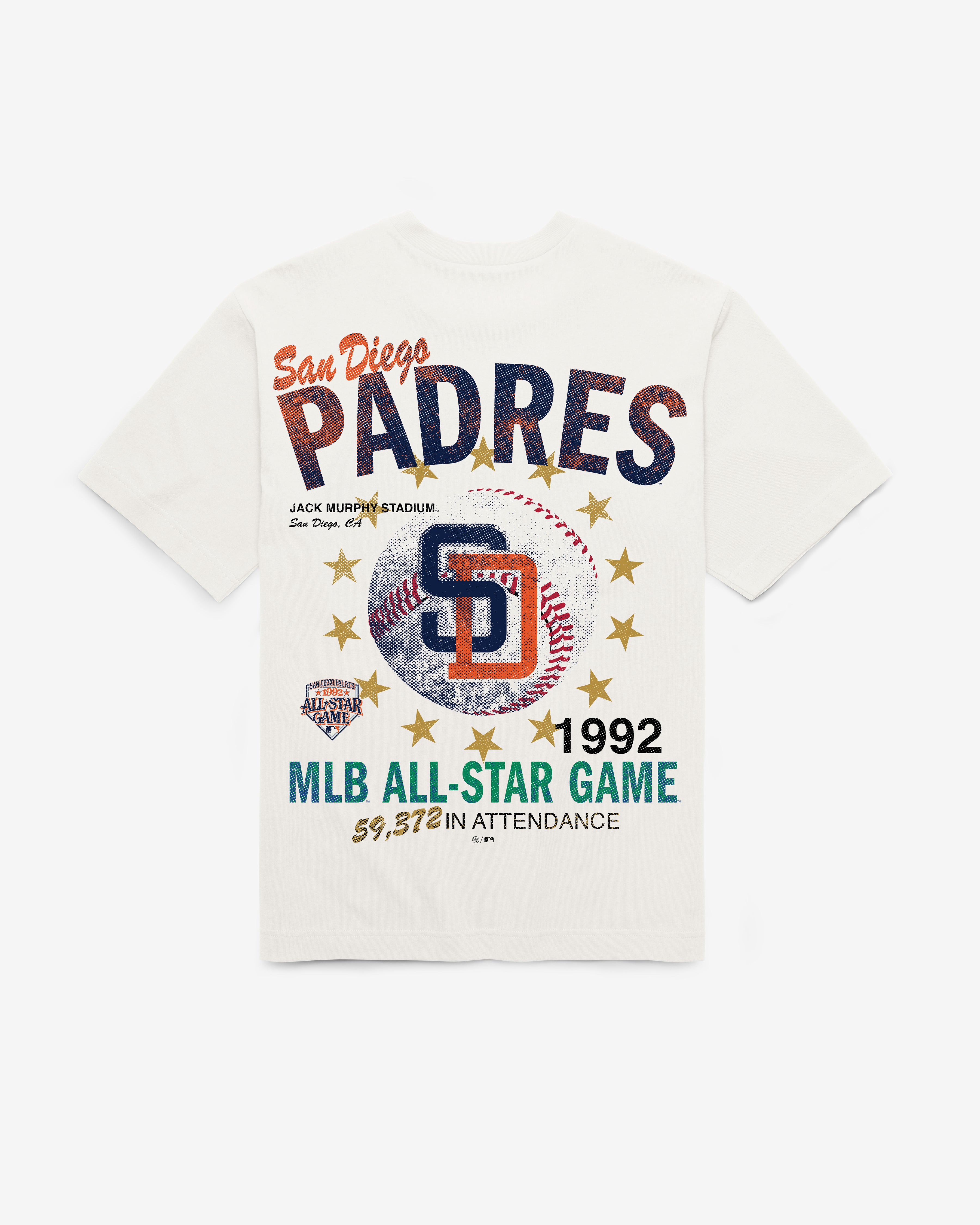 SAN DIEGO PADRES COOPERSTOWN ALL STAR GAME '47 FOUNDATION TEE - White