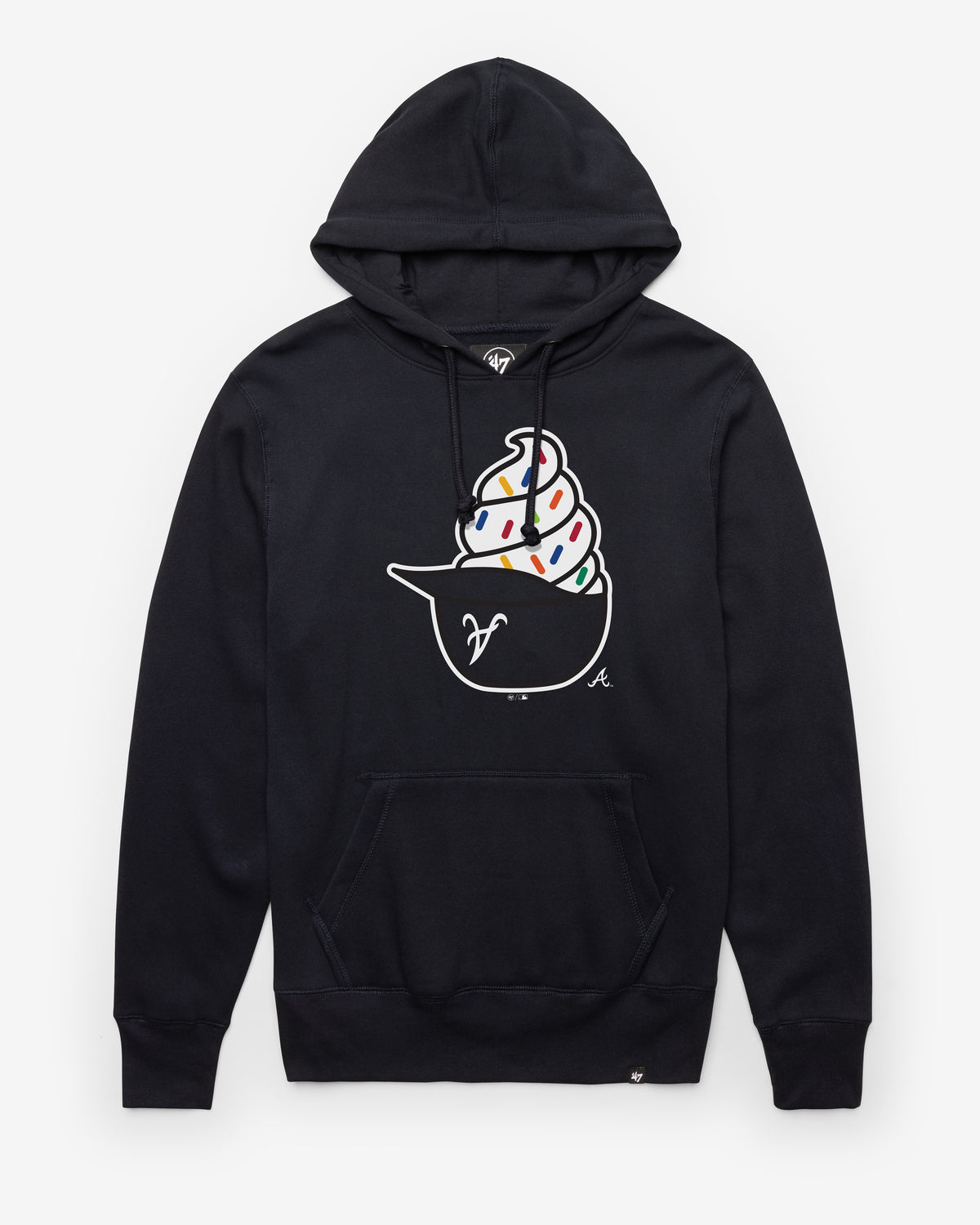 ATLANTA BRAVES ICE CREAM '47 HEADLINE HOOD