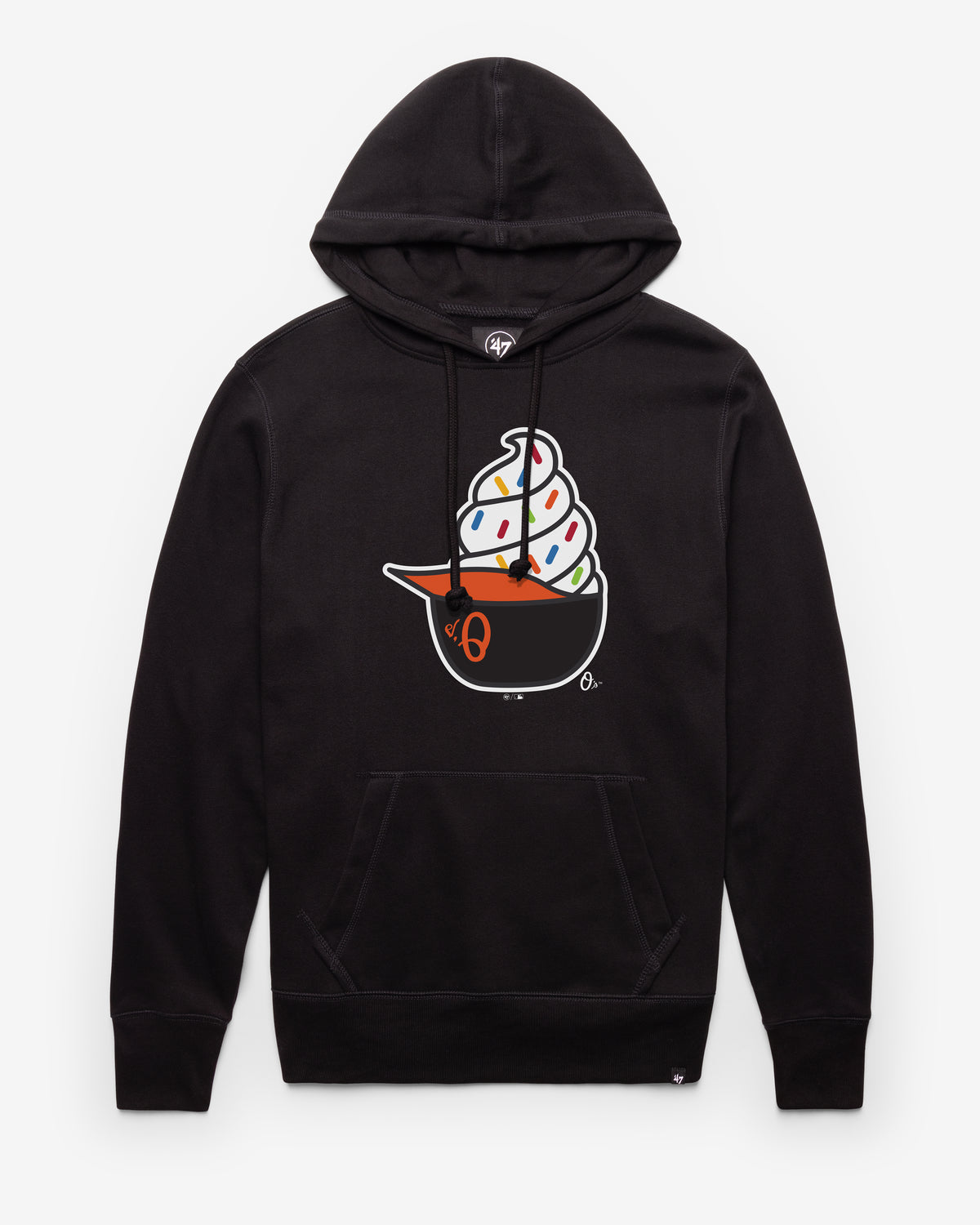 BALTIMORE ORIOLES ICE CREAM '47 HEADLINE HOOD