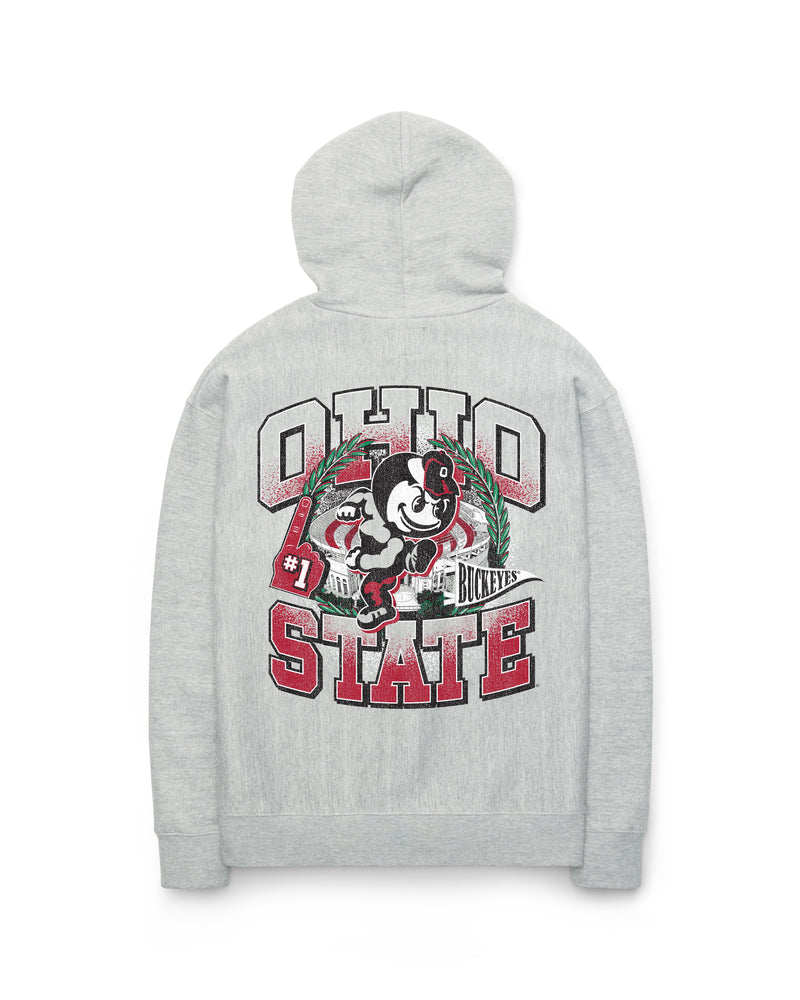 OHIO STATE BUCKEYES VINTAGE VARSITY HOUSE BACKER '47 FOUNDATION HOOD